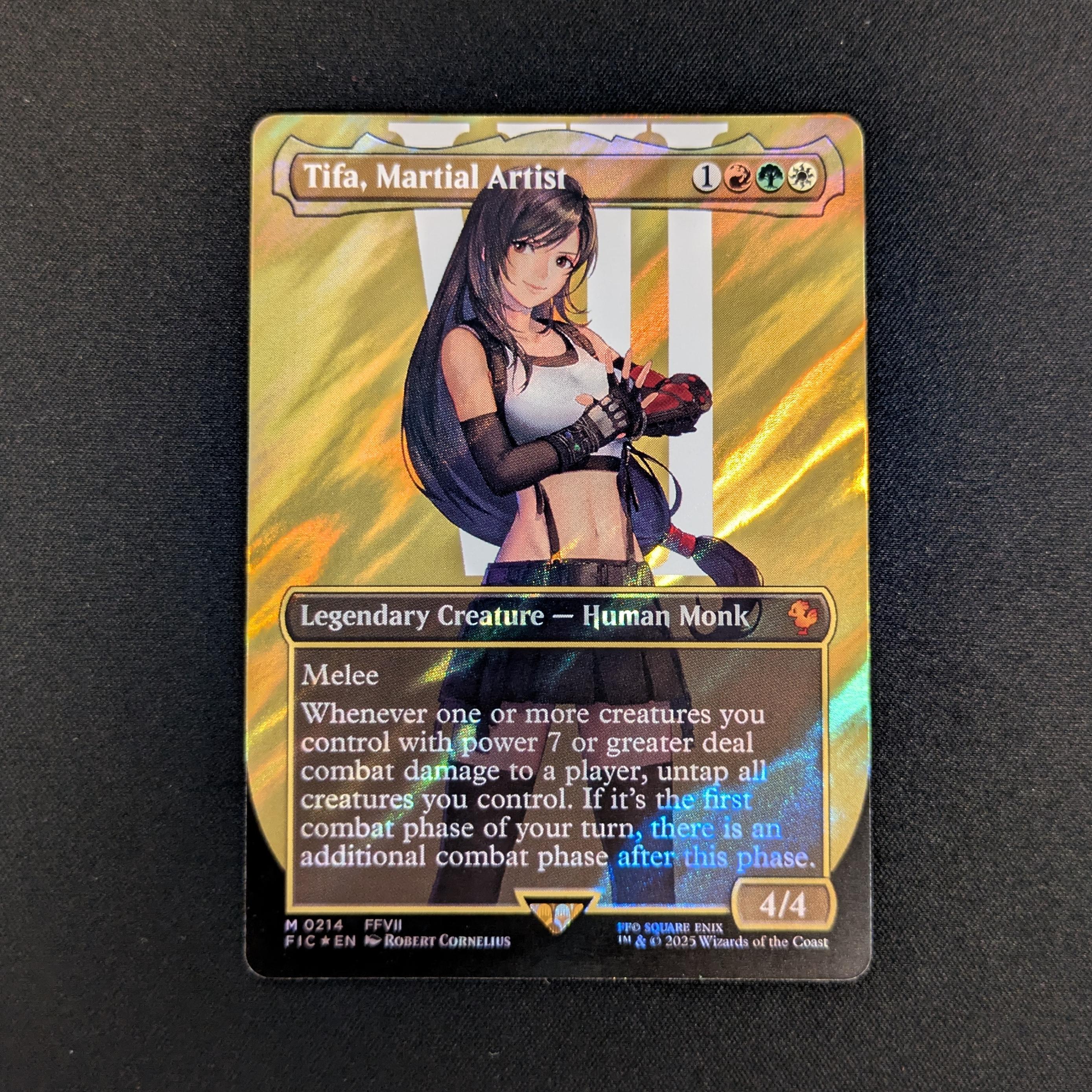 MTG Singles - [FOIL] Tifa, Martial Artist (Surge Foil) - Commander: Magic: The Gathering - FINAL FANTASY: Extras - EX - 