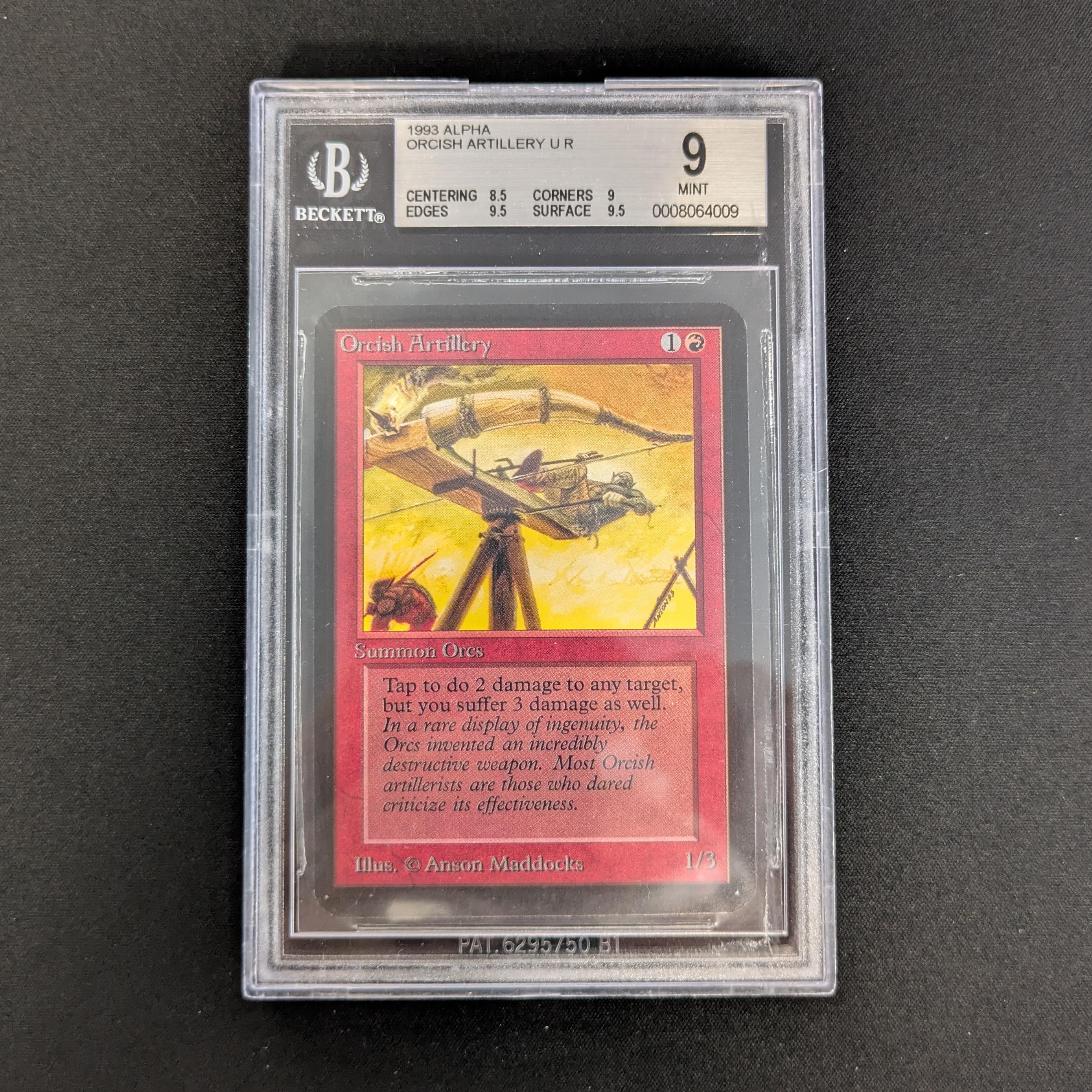 MTG Singles - Orcish Artillery - Alpha - BGS 9 - 26989