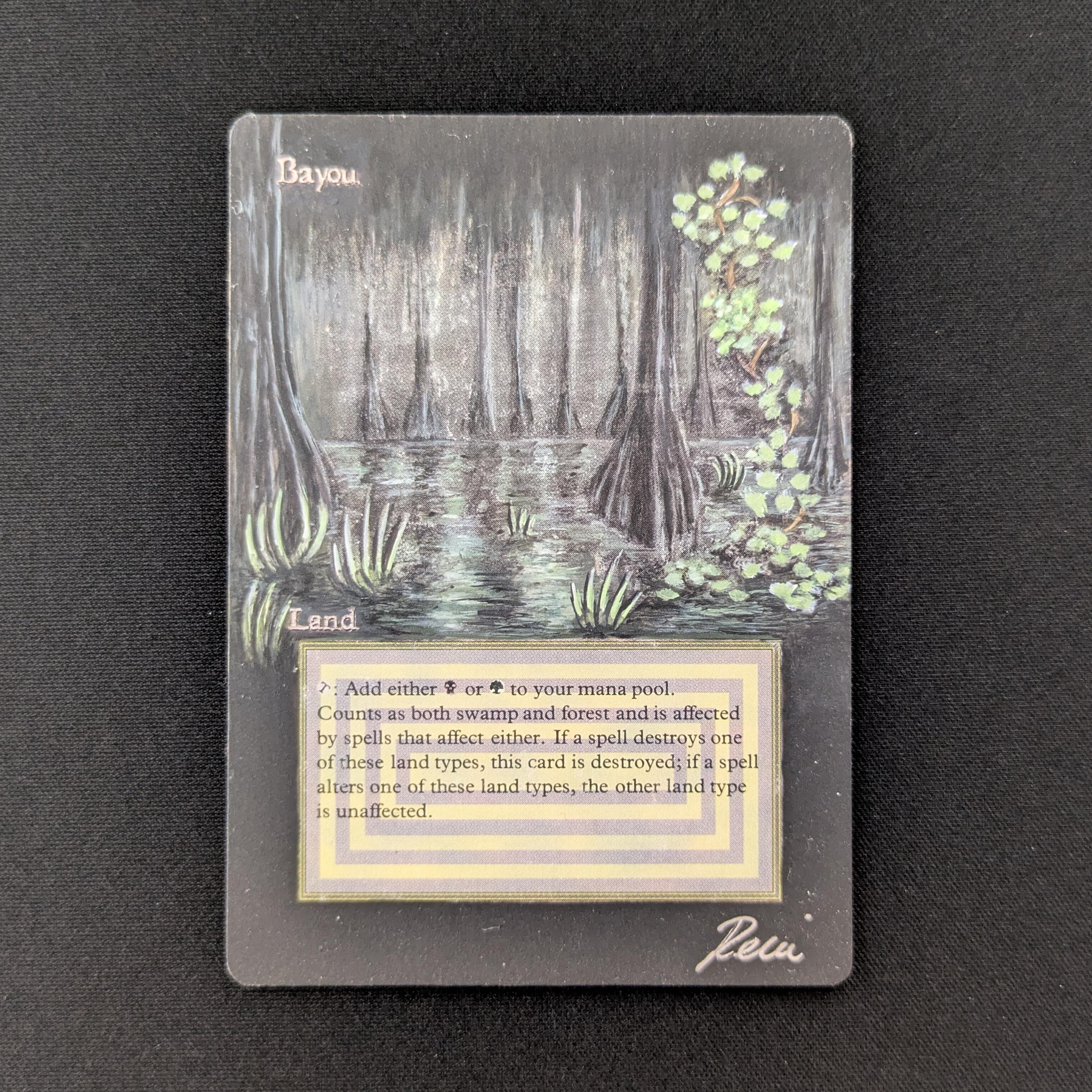 MTG Singles - Bayou - Revised - PL - ALTERED - 27042
