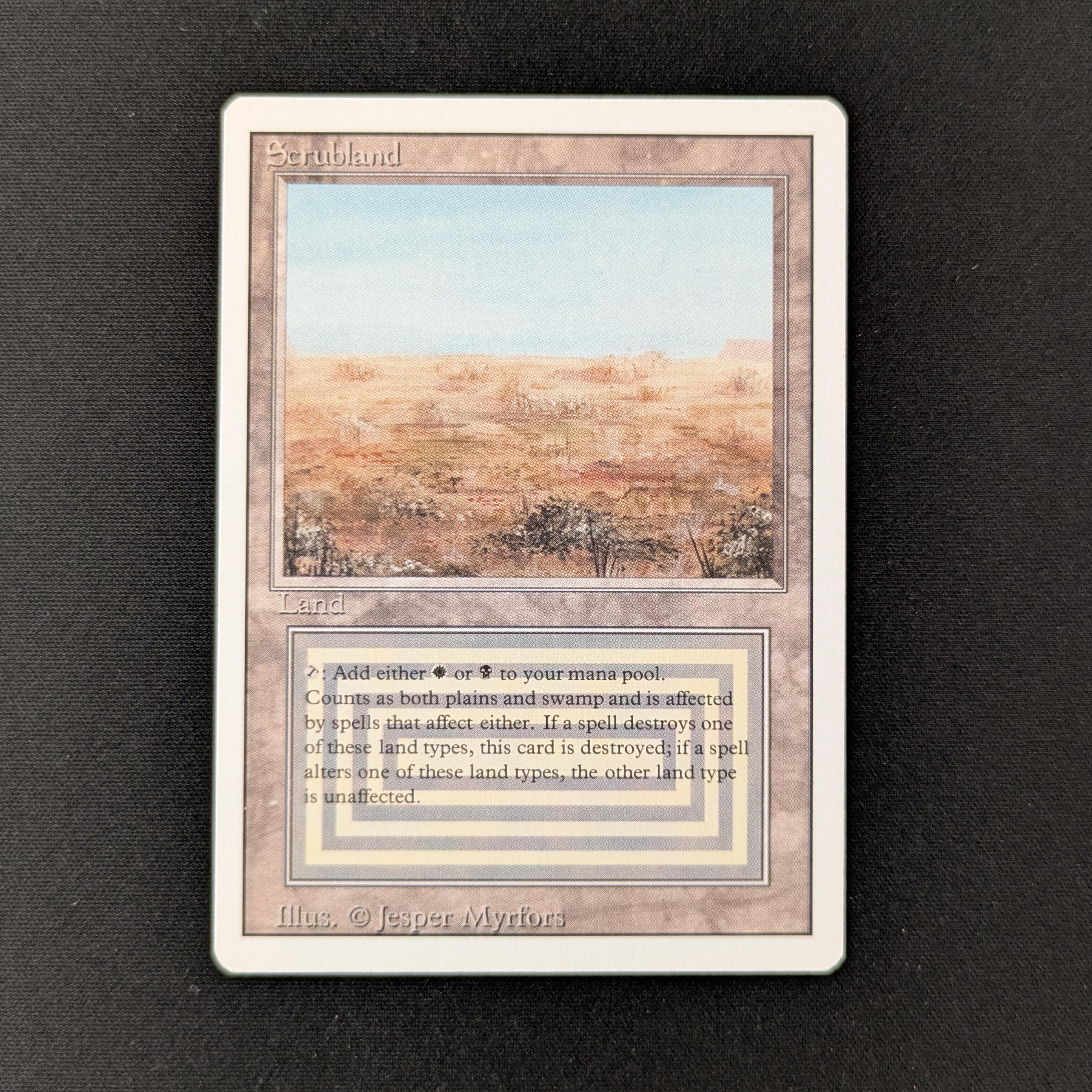 MTG Singles - Scrubland - Revised - EX - 27046