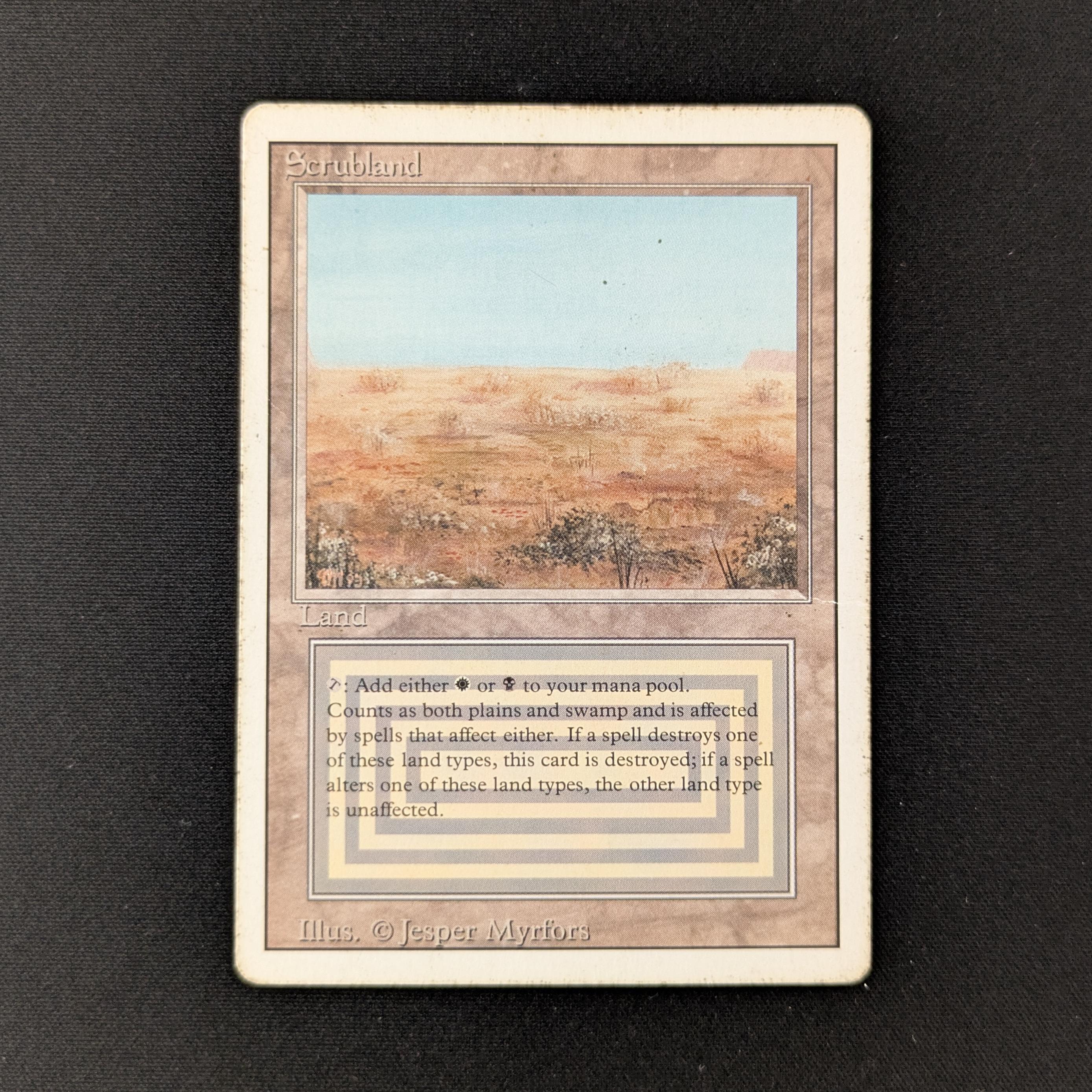 MTG Singles - Scrubland - Revised - PO - 27047