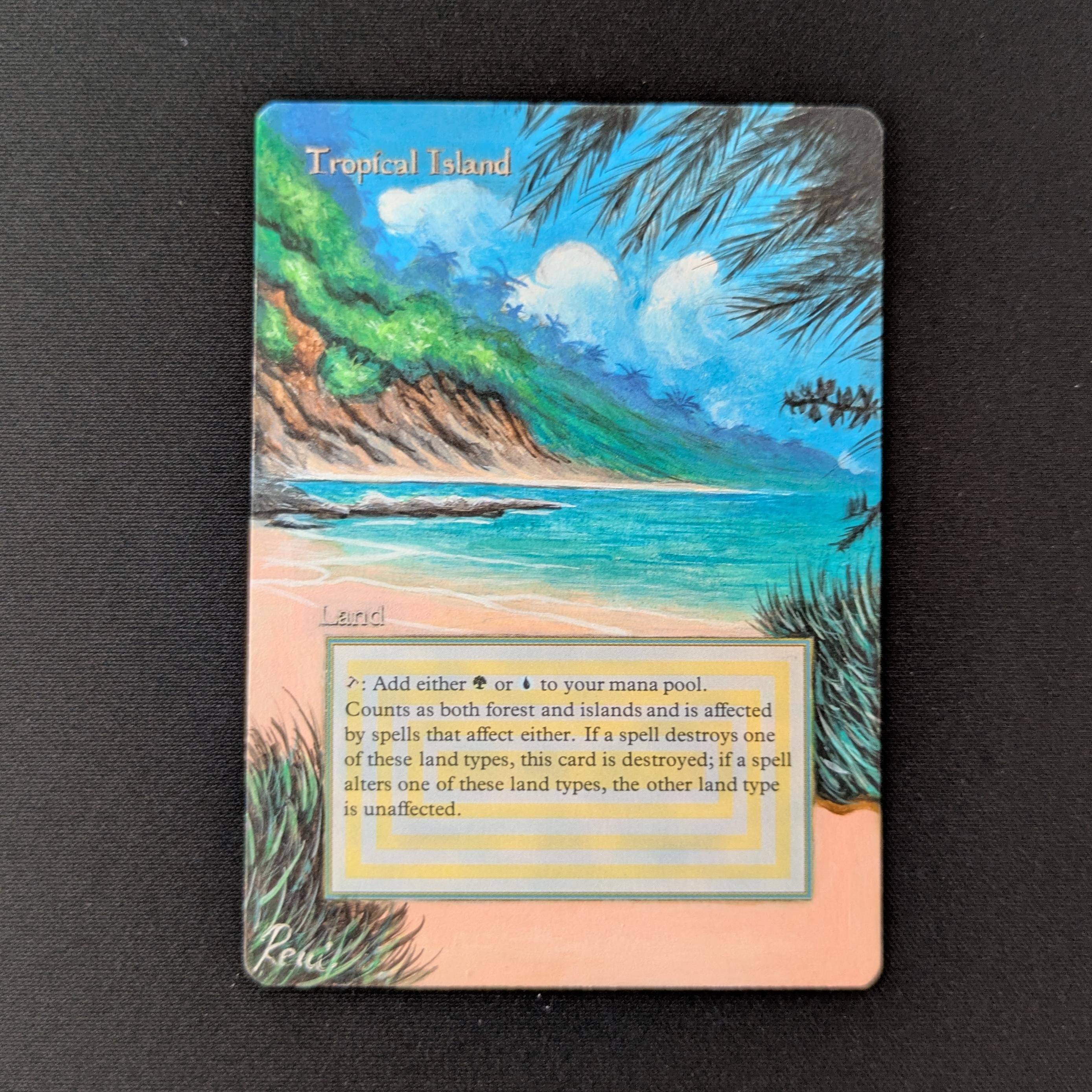 MTG Singles - Tropical Island - Revised - PL - ALTERED - 27050