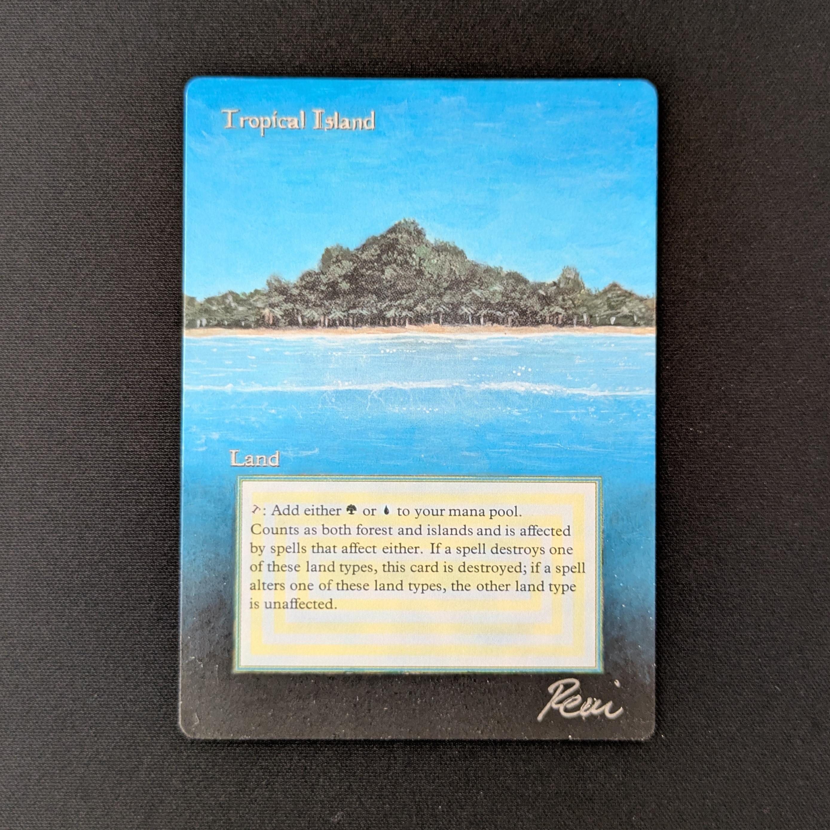 MTG Singles - Tropical Island - Revised - PL - ALTERED - 27051