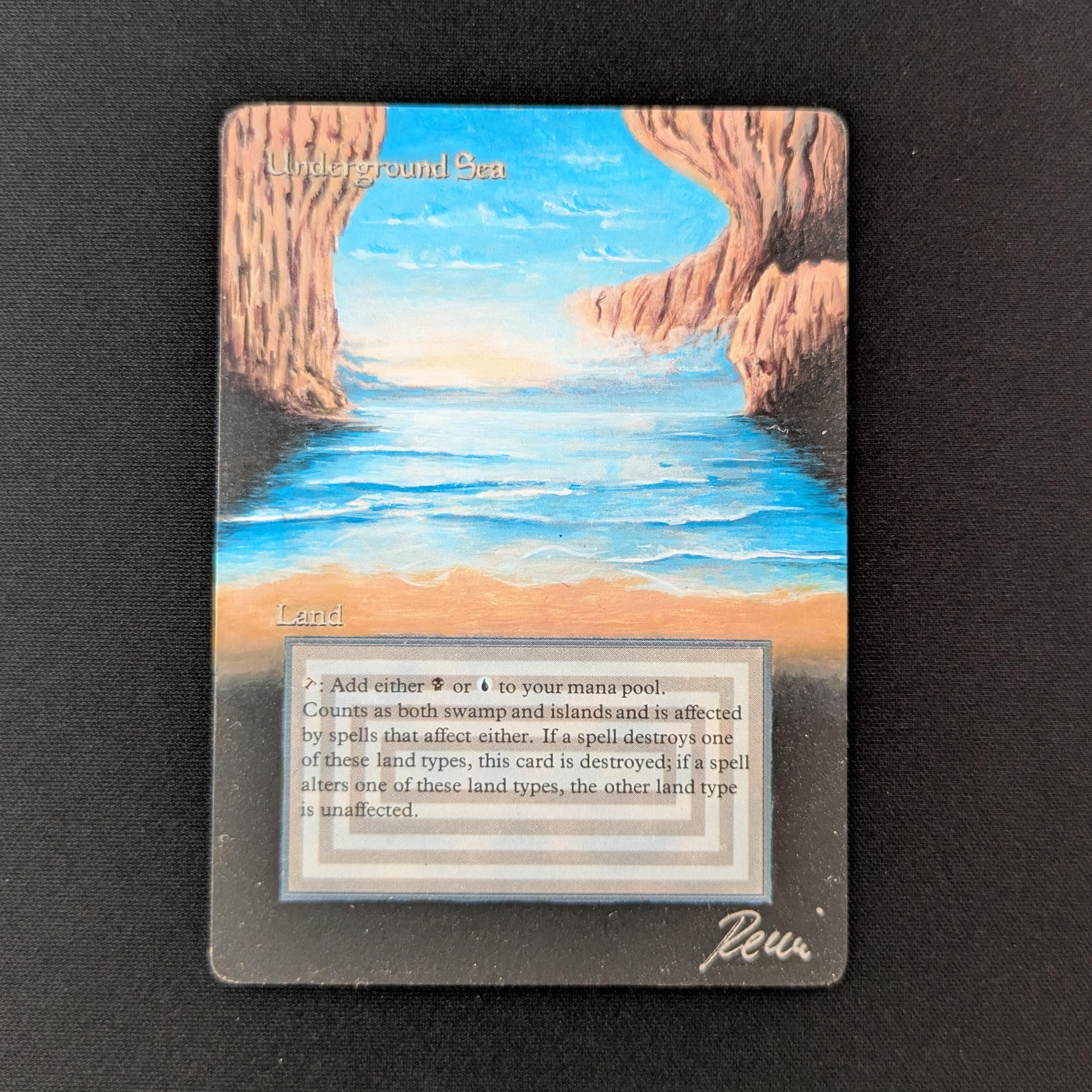 Underground Sea 3ed MTG ① 英語版 MTG Underground Sea リバイズド（mtg 3ed Underground Sea 英語