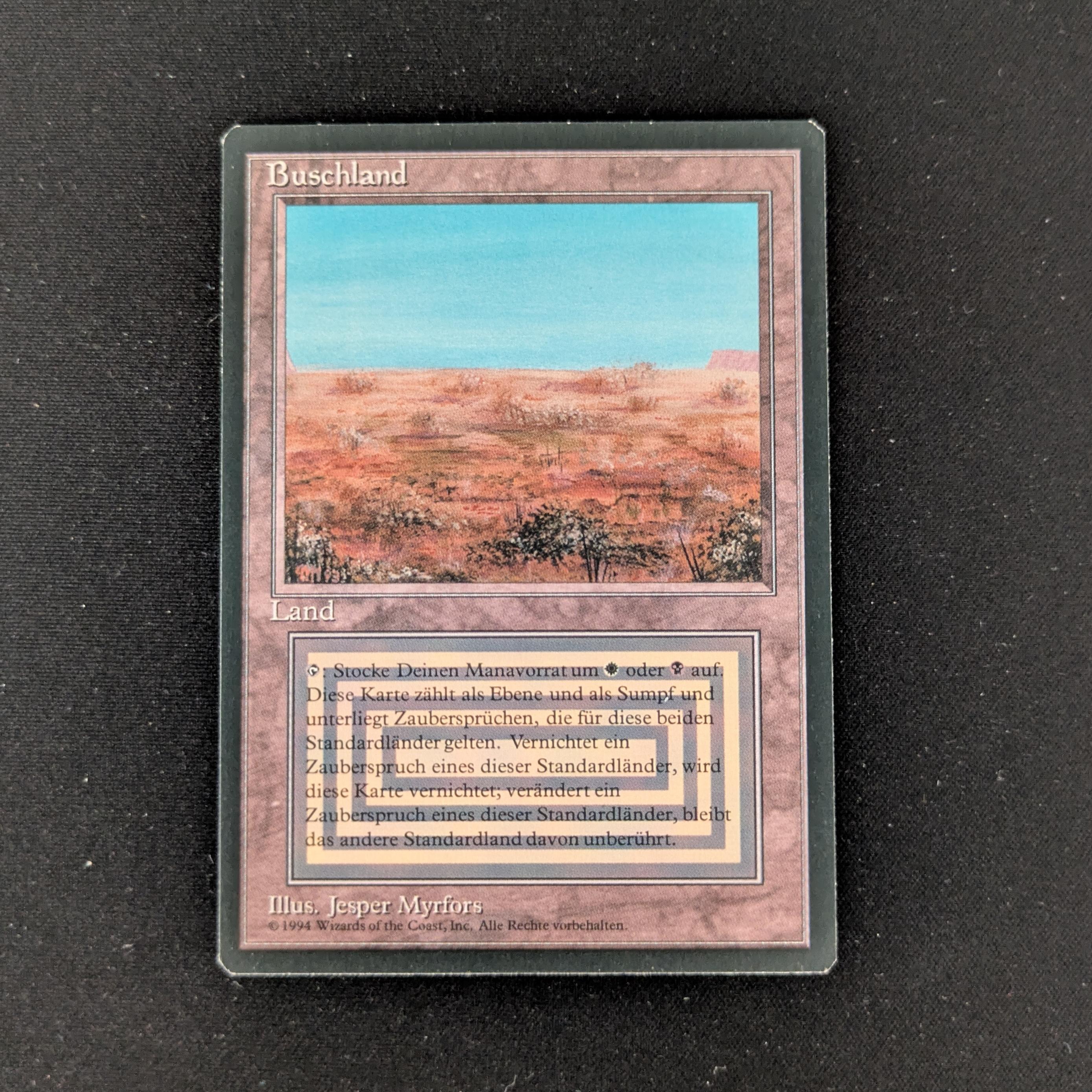 MTG Singles - Scrubland - Foreign Black Bordered - German - NM - 27155