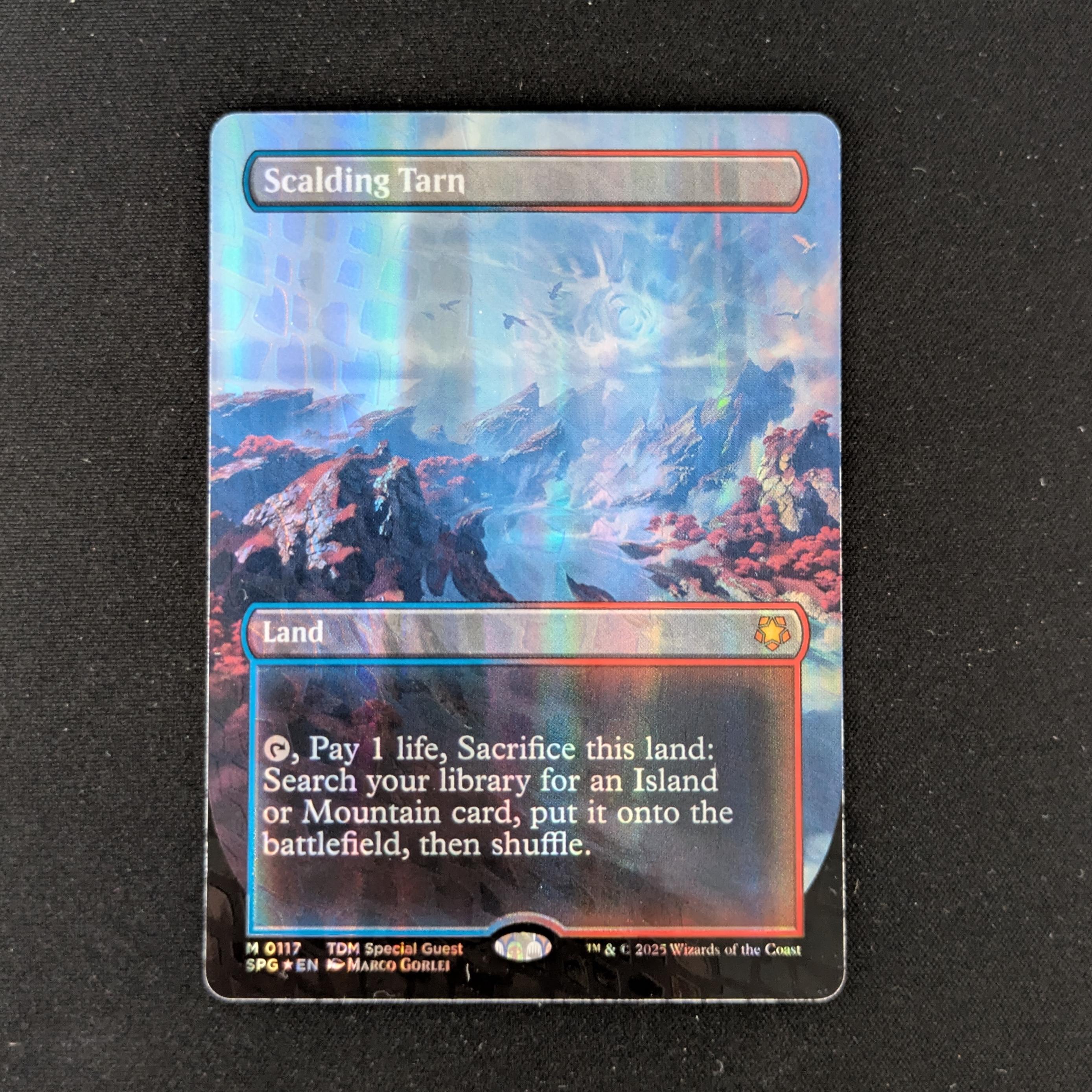 MTG Singles - [FOIL] Scalding Tarn (Dragonscale Foil) - Special Guests - NM - 