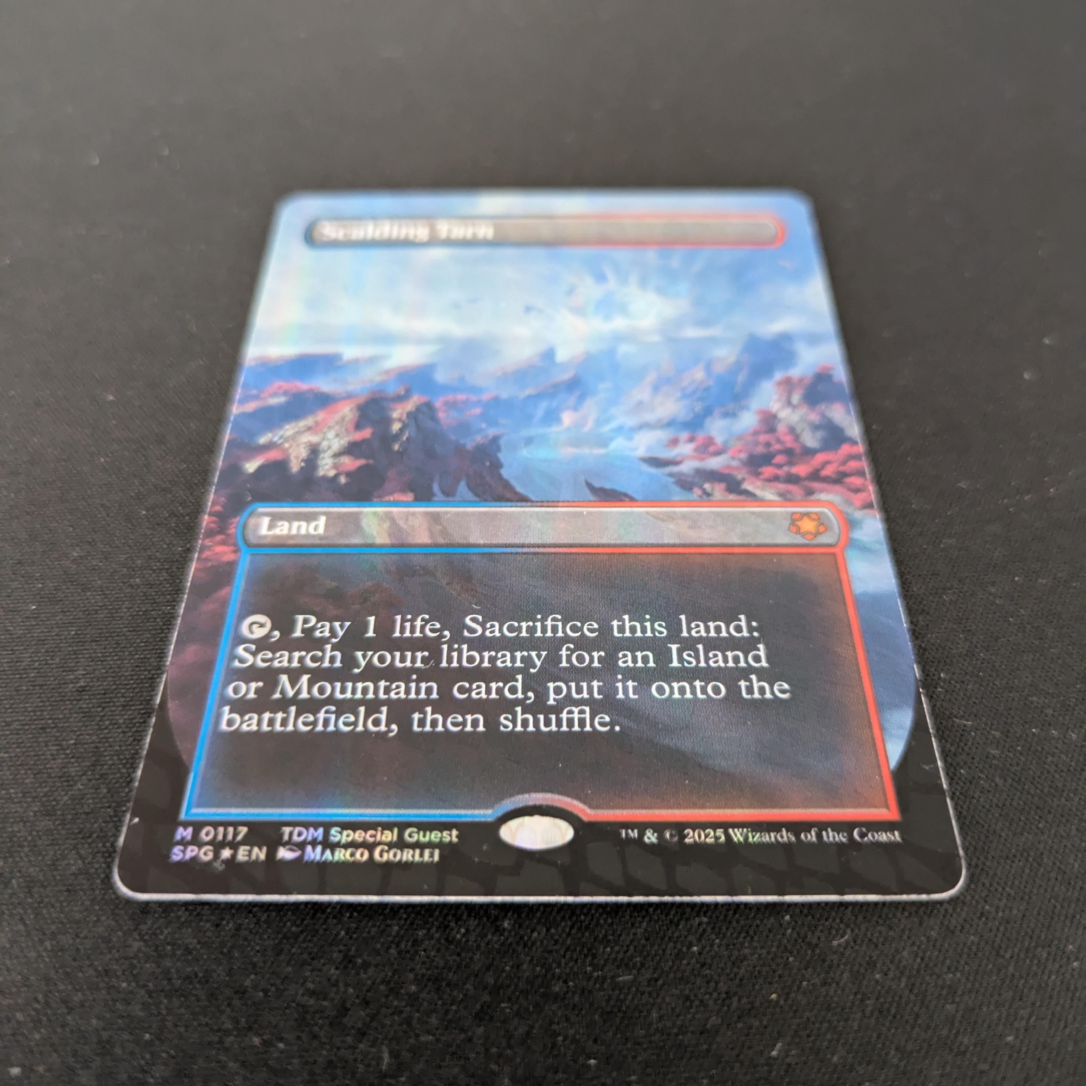 MTG Singles - [FOIL] Scalding Tarn (Dragonscale Foil) - Special Guests - NM - 