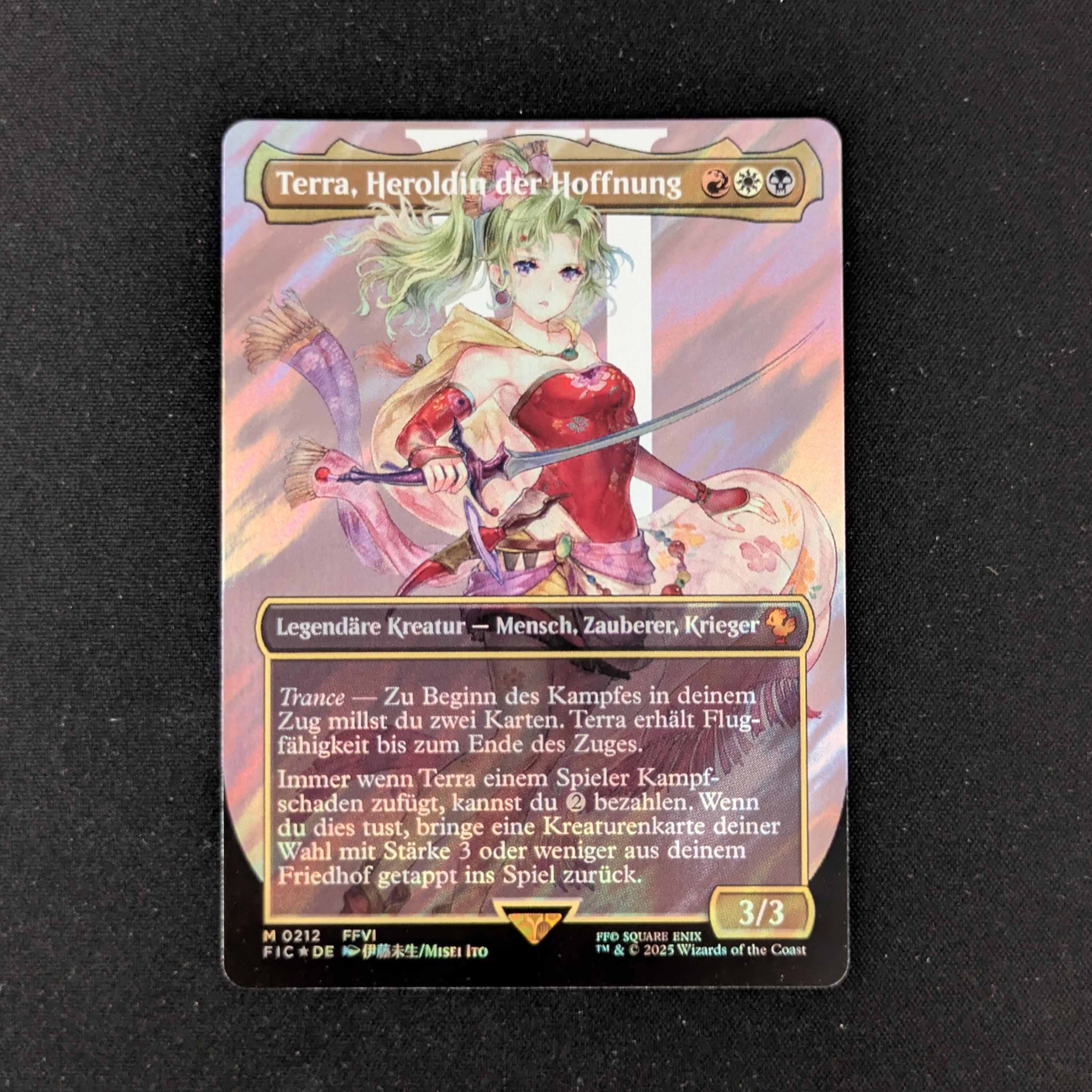 MTG Singles - [FOIL] Terra, Herald of Hope (Surge Foil) - Commander: Magic: The Gathering - FINAL FANTASY: Extras - NM - 