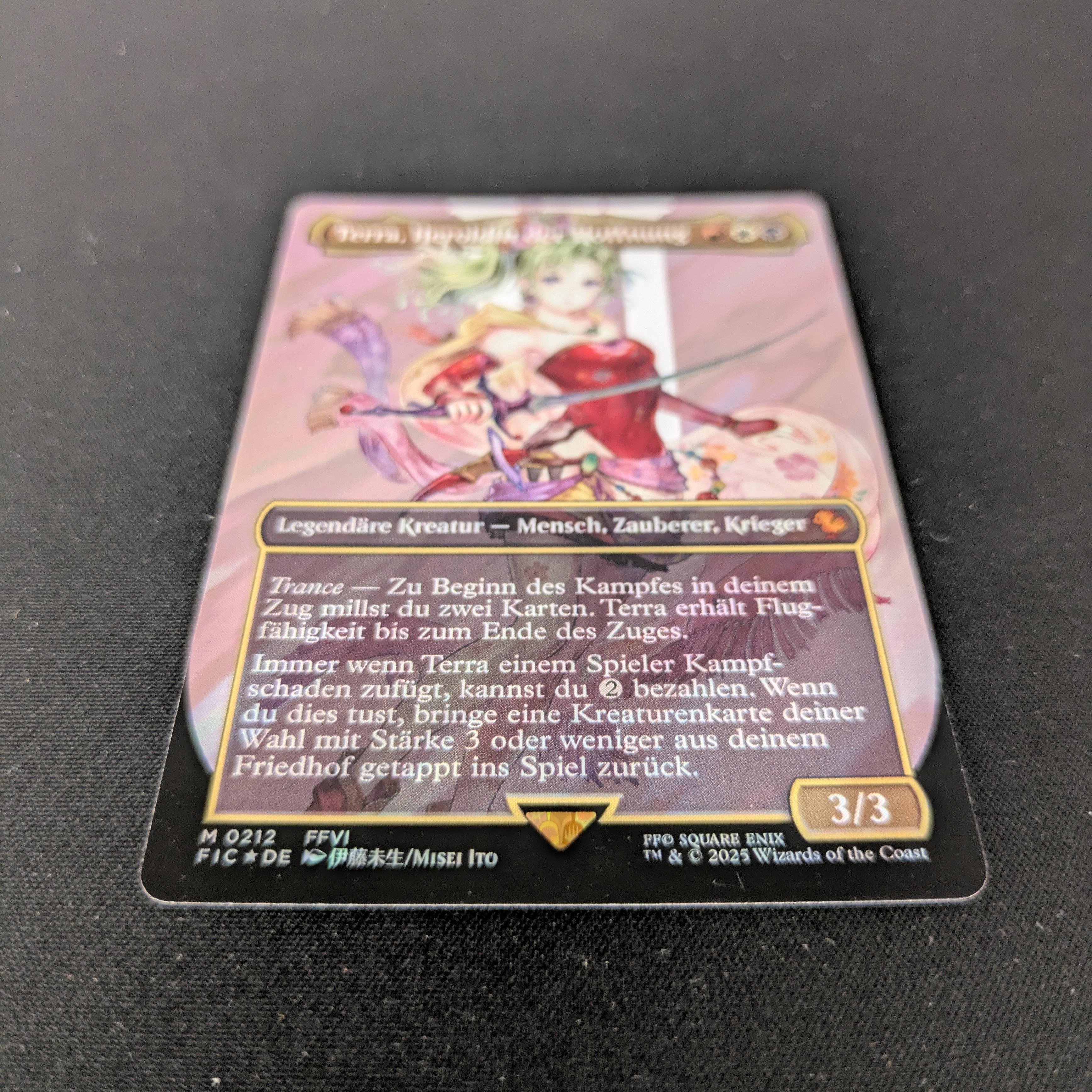 MTG Singles - [FOIL] Terra, Herald of Hope (Surge Foil) - Commander: Magic: The Gathering - FINAL FANTASY: Extras - NM - 