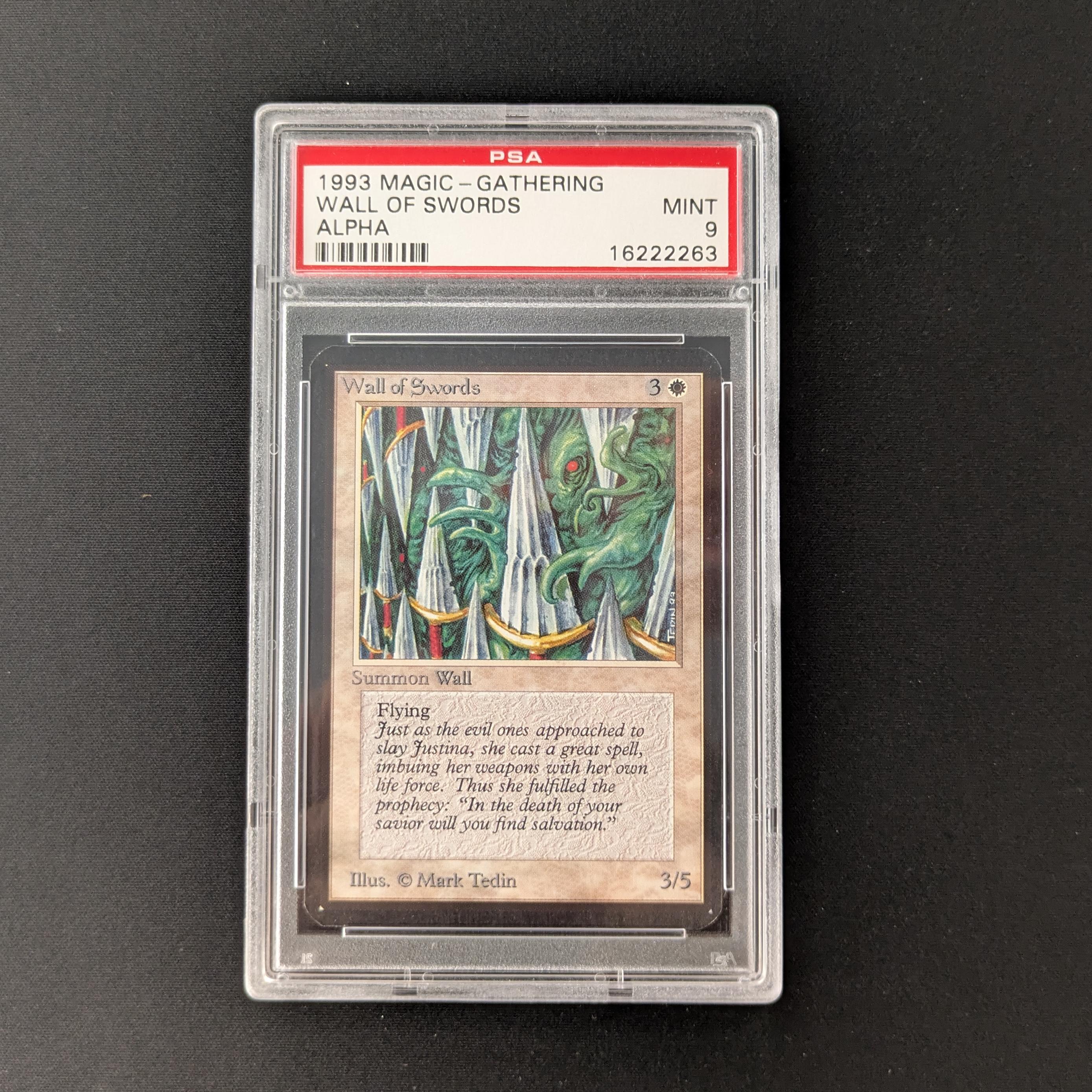 MTG Singles - Wall of Swords - Alpha - PSA 9 - 