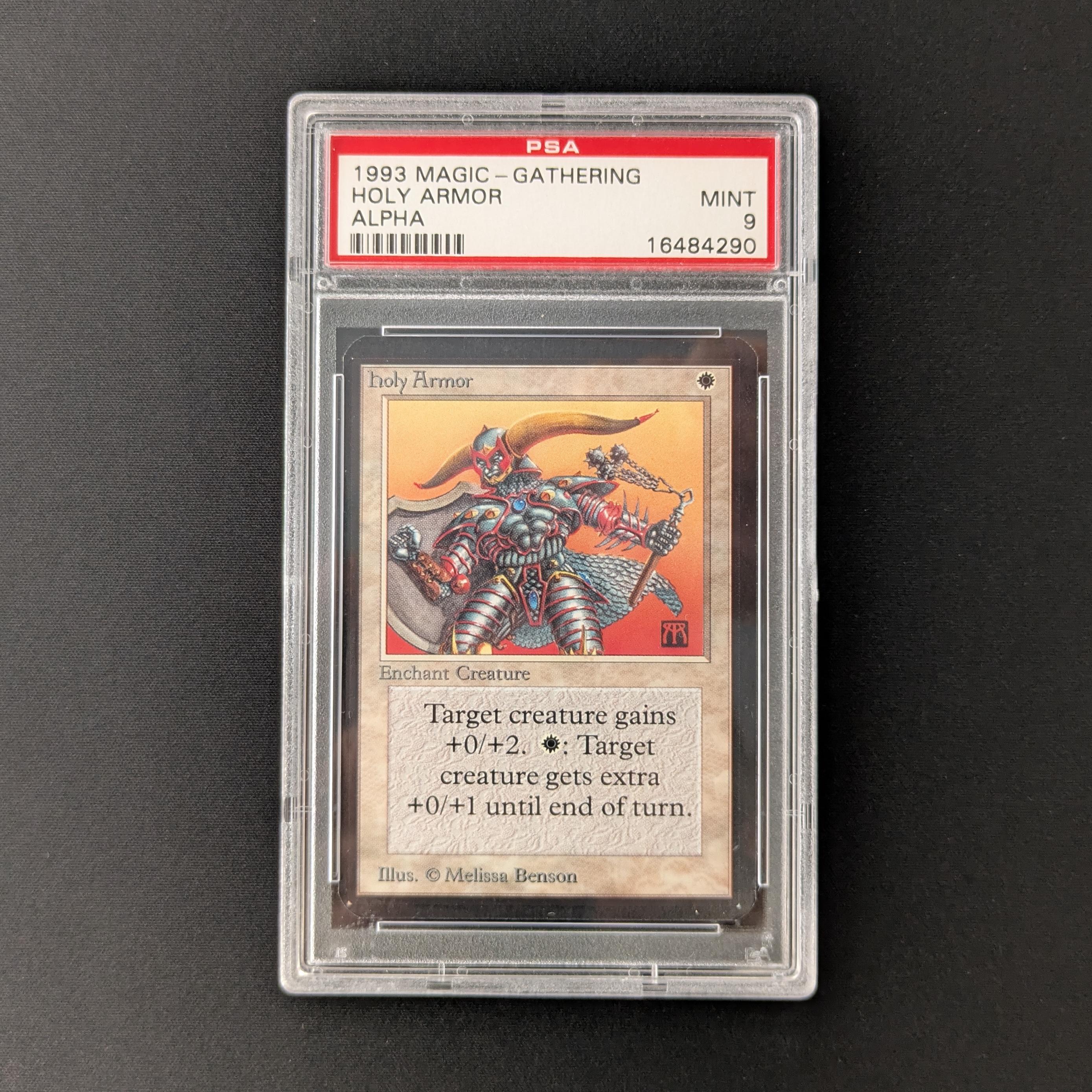 MTG Singles - Holy Armor - Alpha - PSA 9 - 