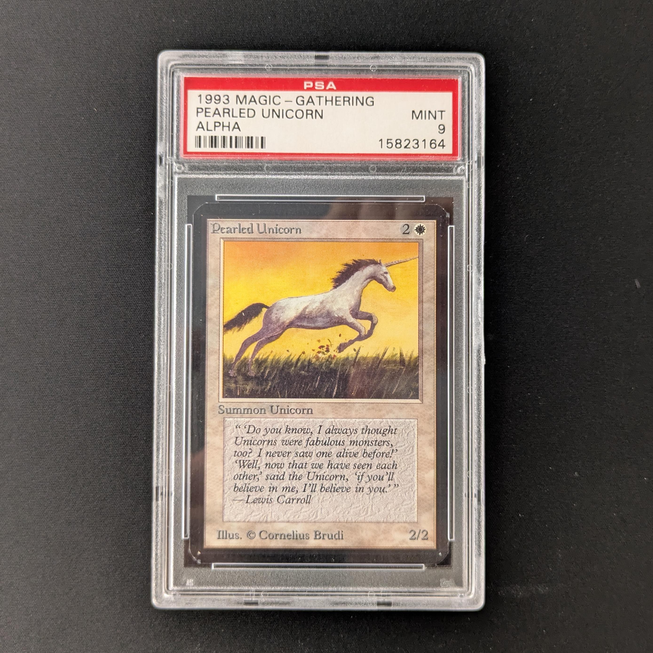 MTG Singles - Pearled Unicorn - Alpha - PSA 9 - 