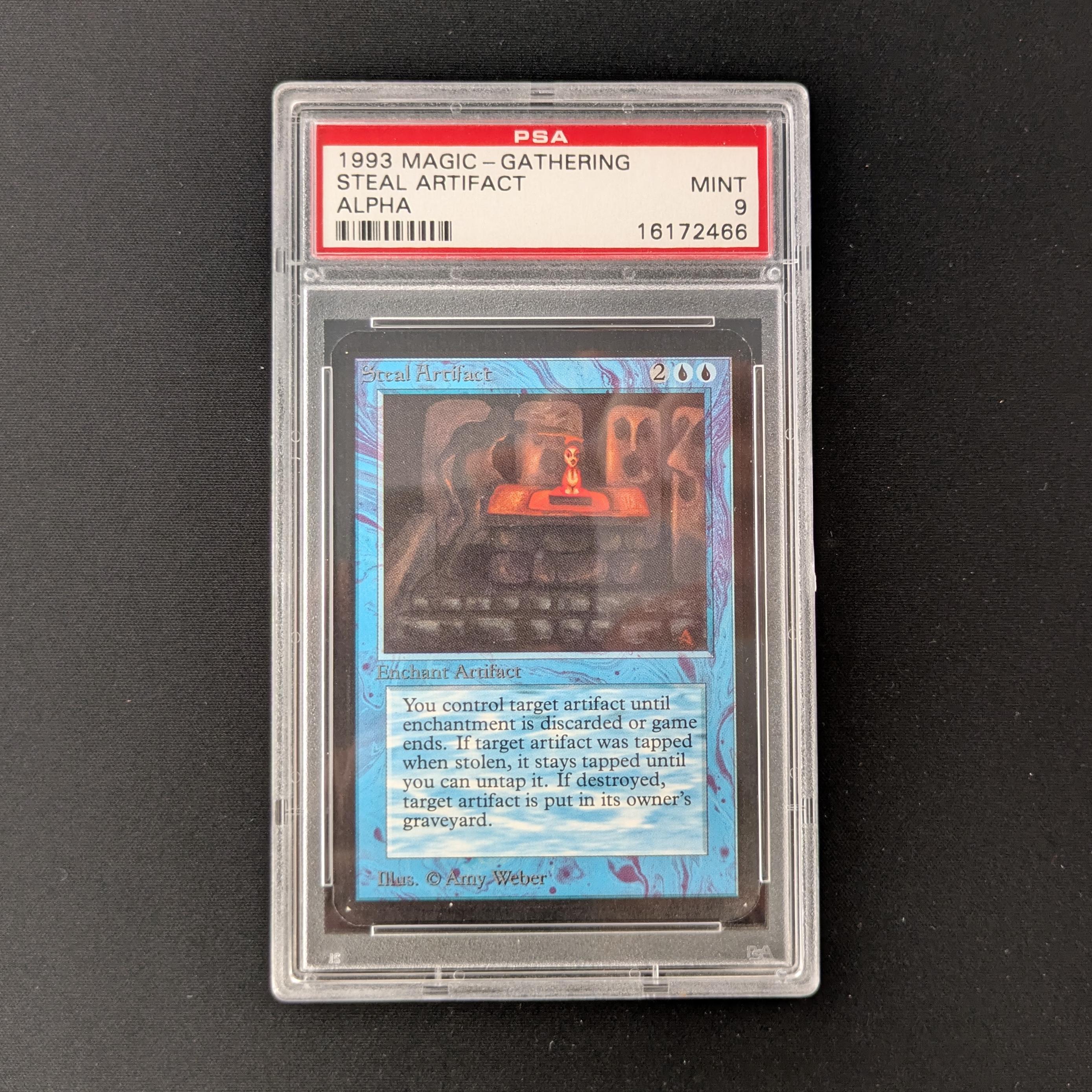MTG Singles - Steal Artifact - Alpha - PSA 9 - 