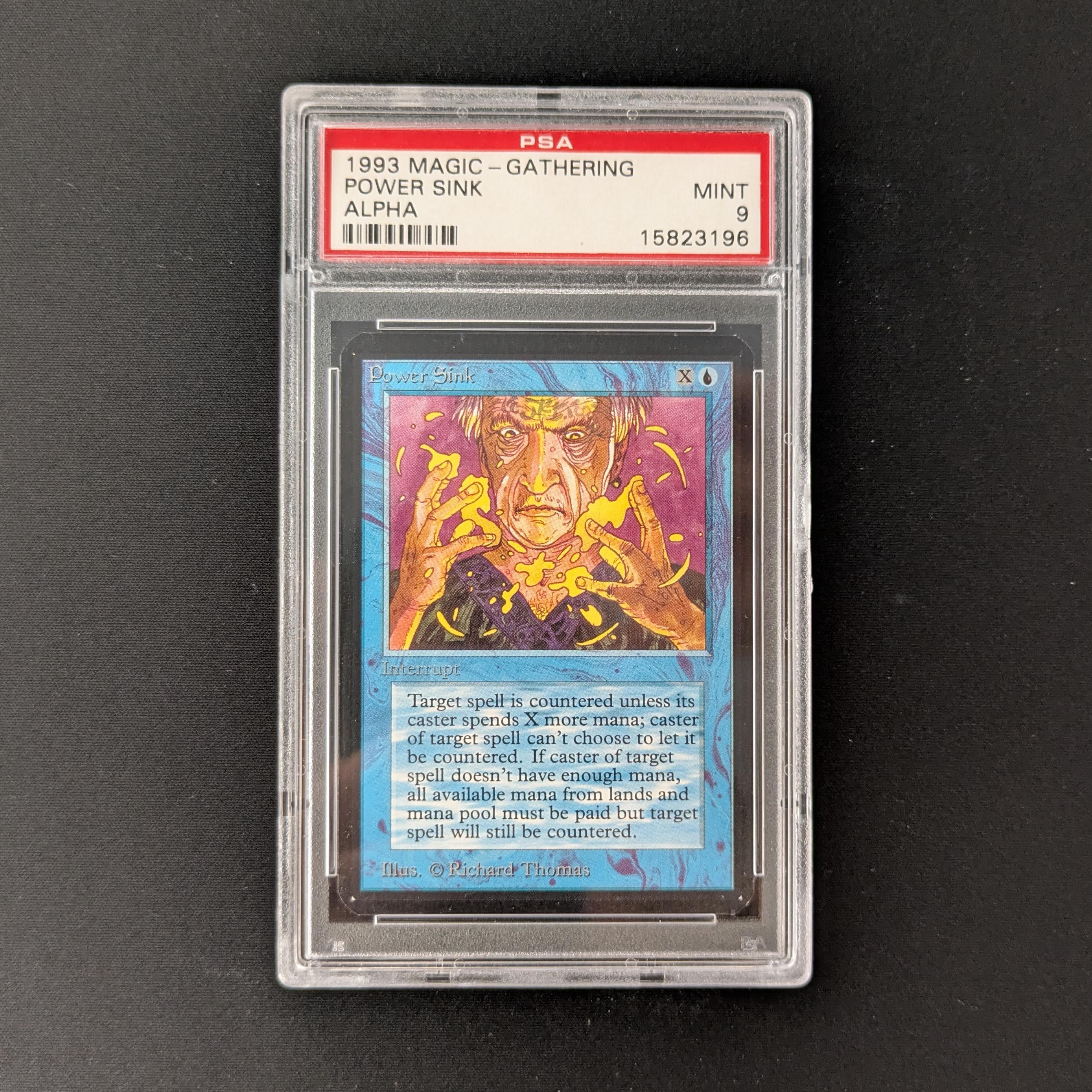 MTG Singles - Power Sink - Alpha - PSA 9 - 