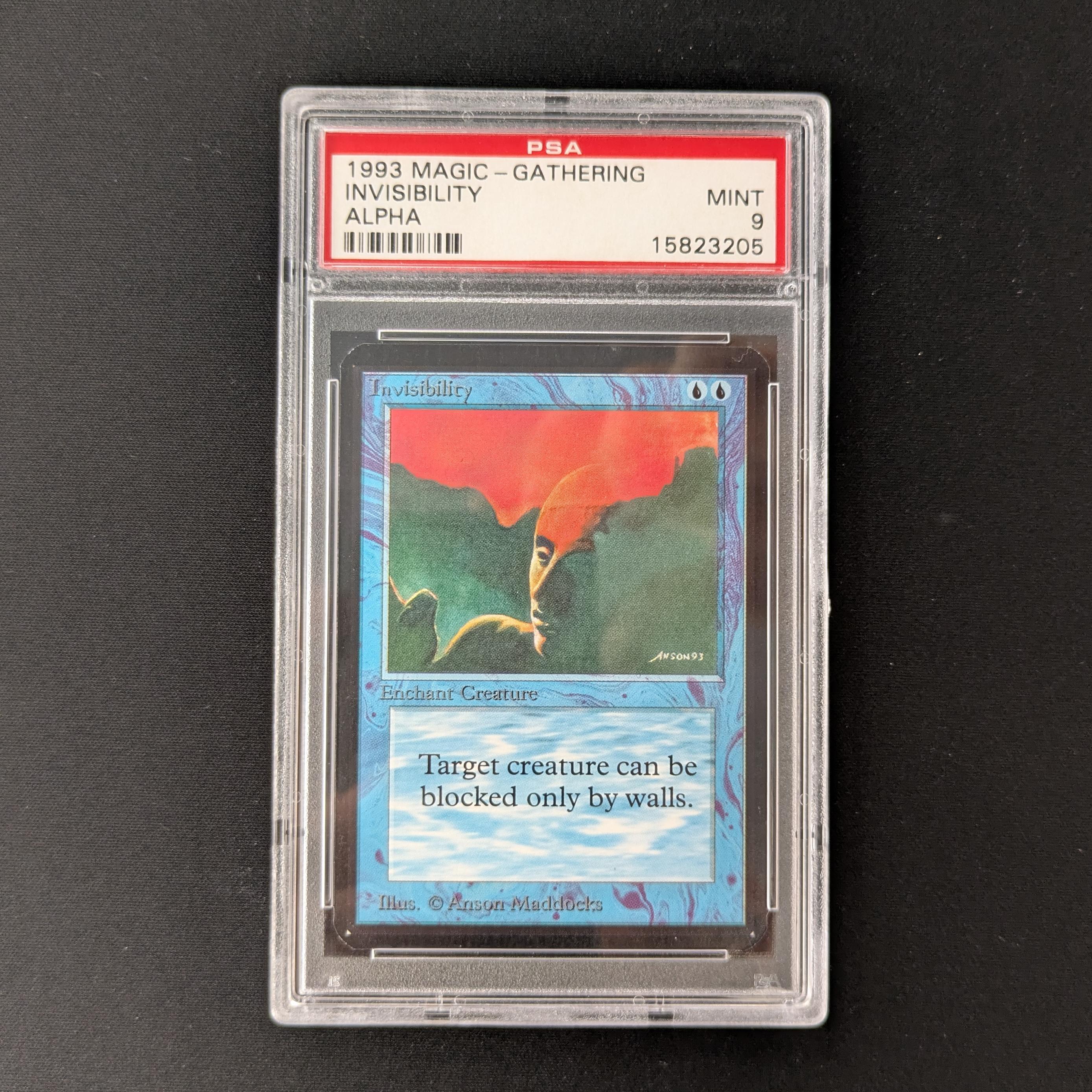 MTG Singles - Invisibility - Alpha - PSA 9 - 