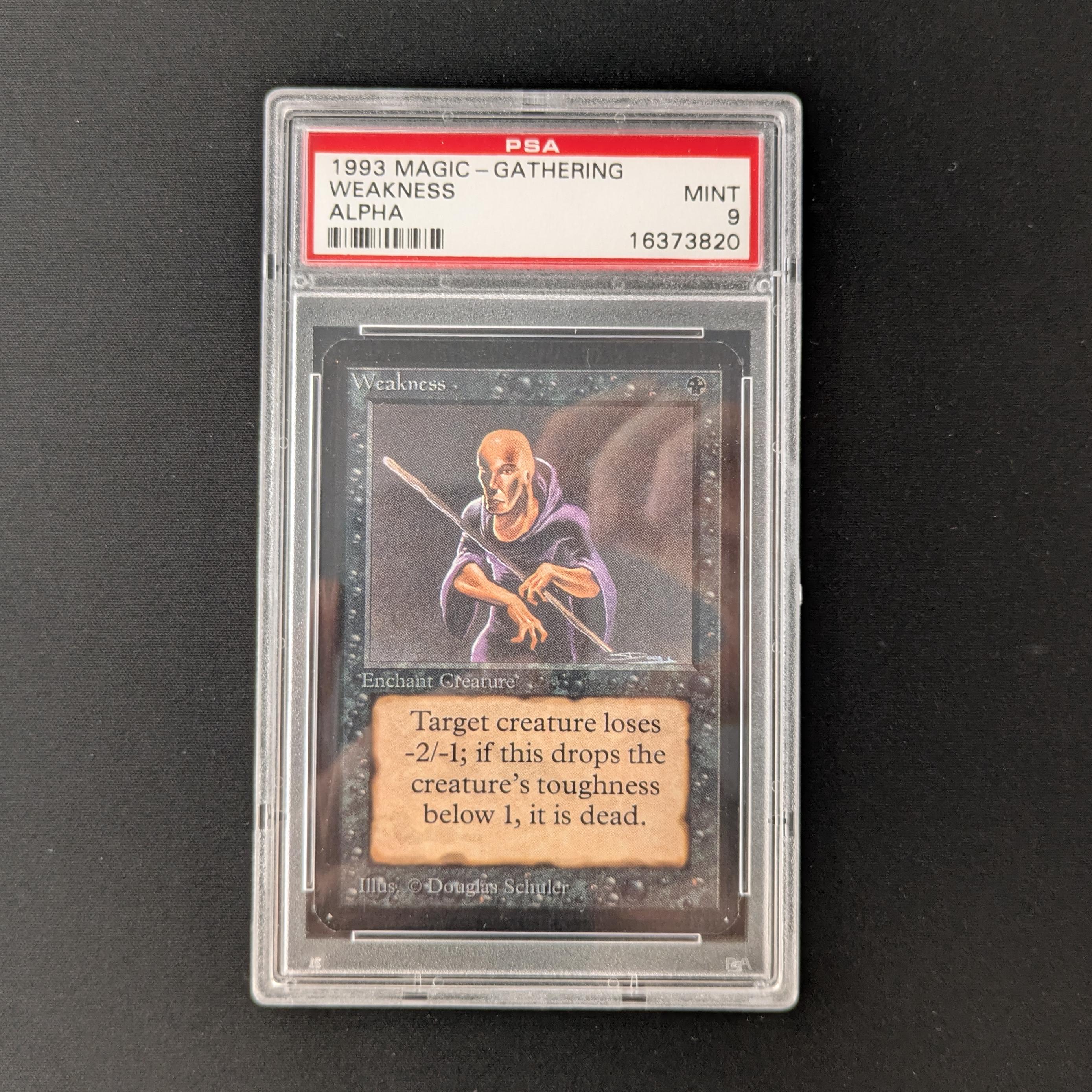MTG Singles - Weakness - Alpha - PSA 9 - 