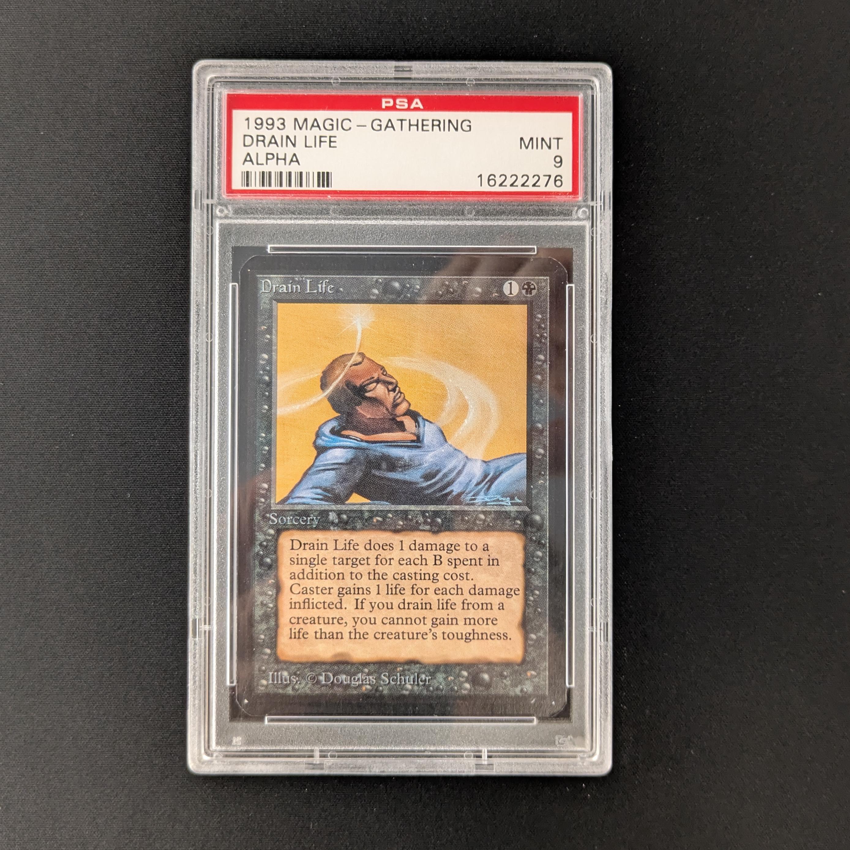 MTG Singles - Drain Life - Alpha - PSA 9 - 