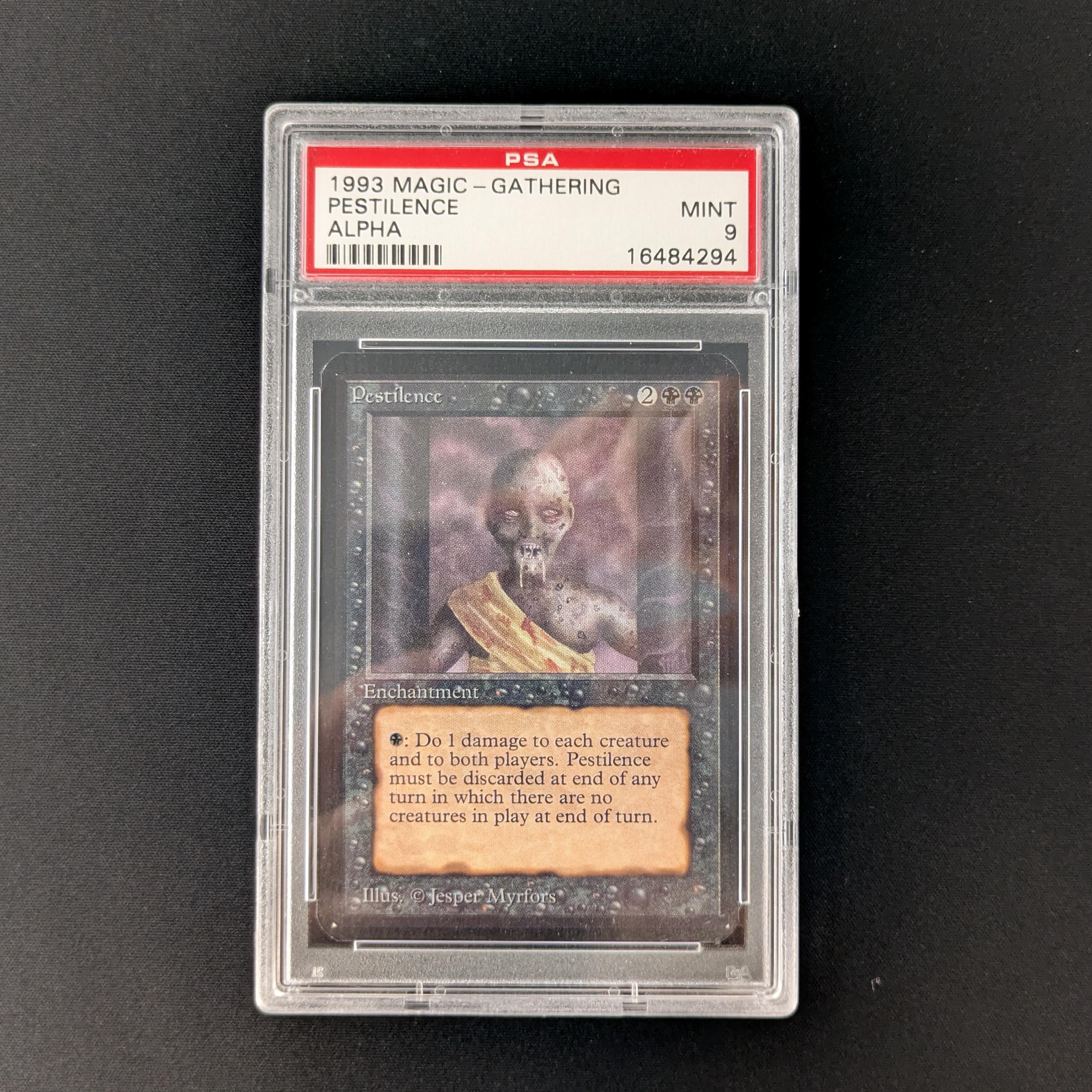 MTG Singles - Pestilence - Alpha - PSA 9 - 