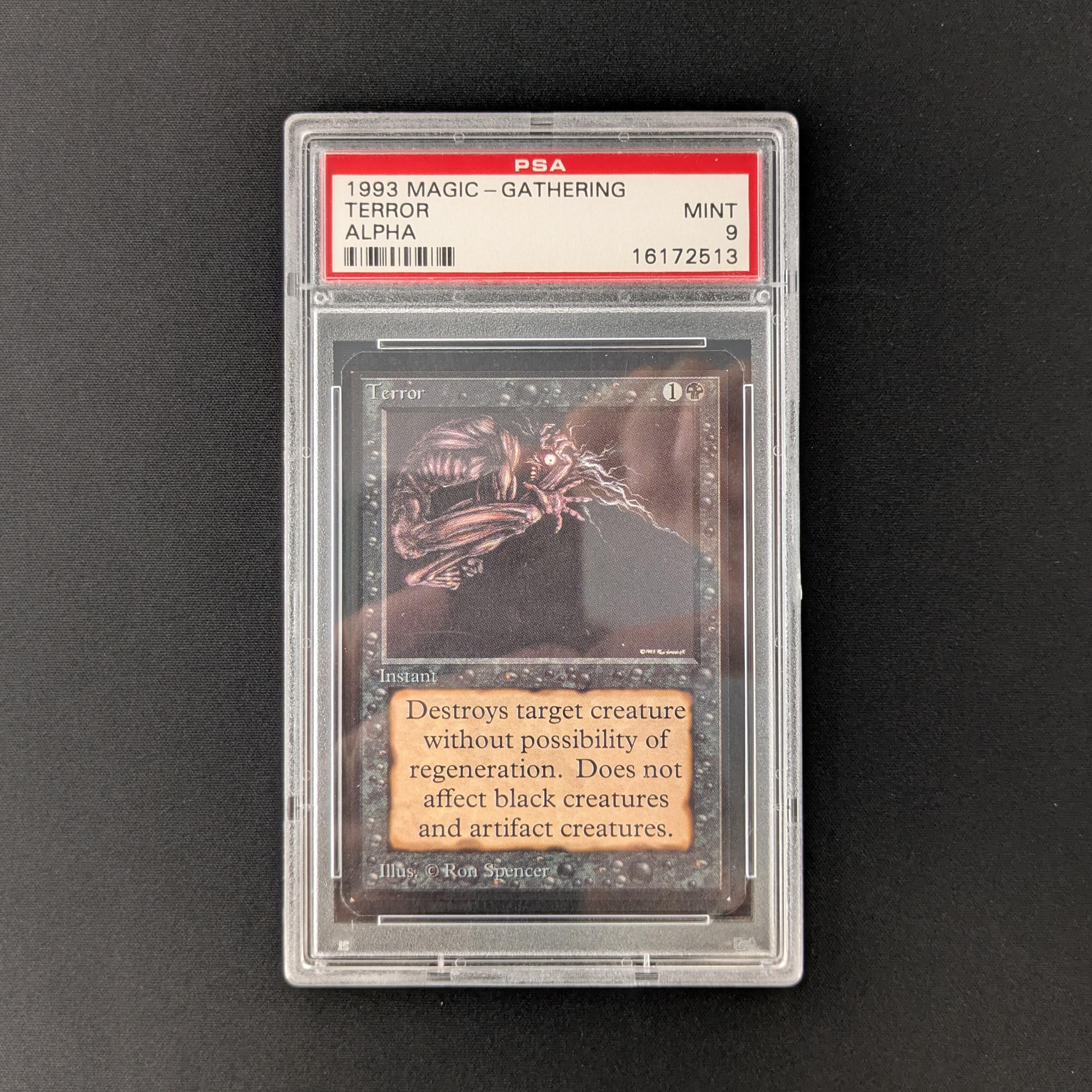 MTG Singles - Terror - Alpha - PSA 9 - 