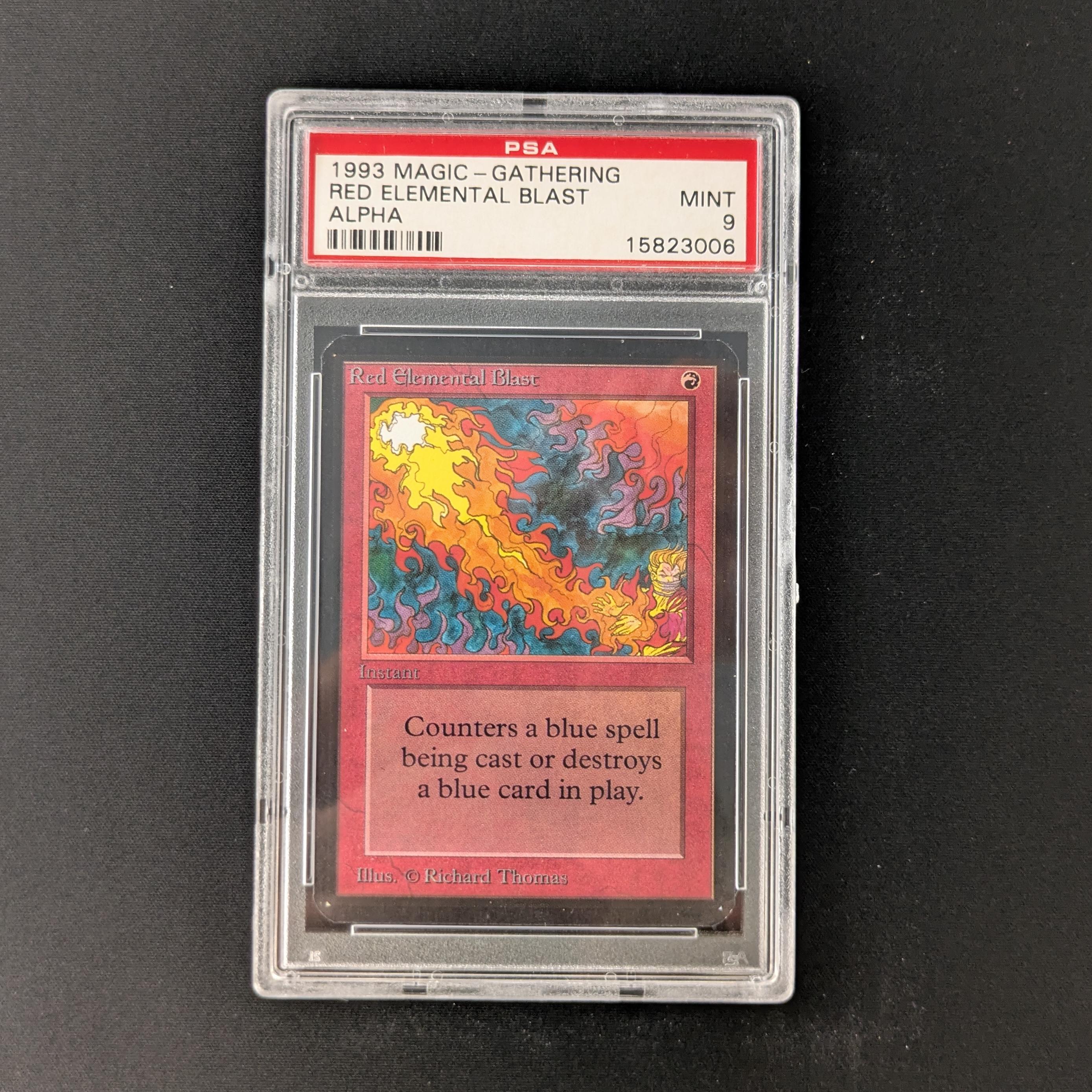 MTG Singles - Red Elemental Blast - Alpha - PSA 9 - 