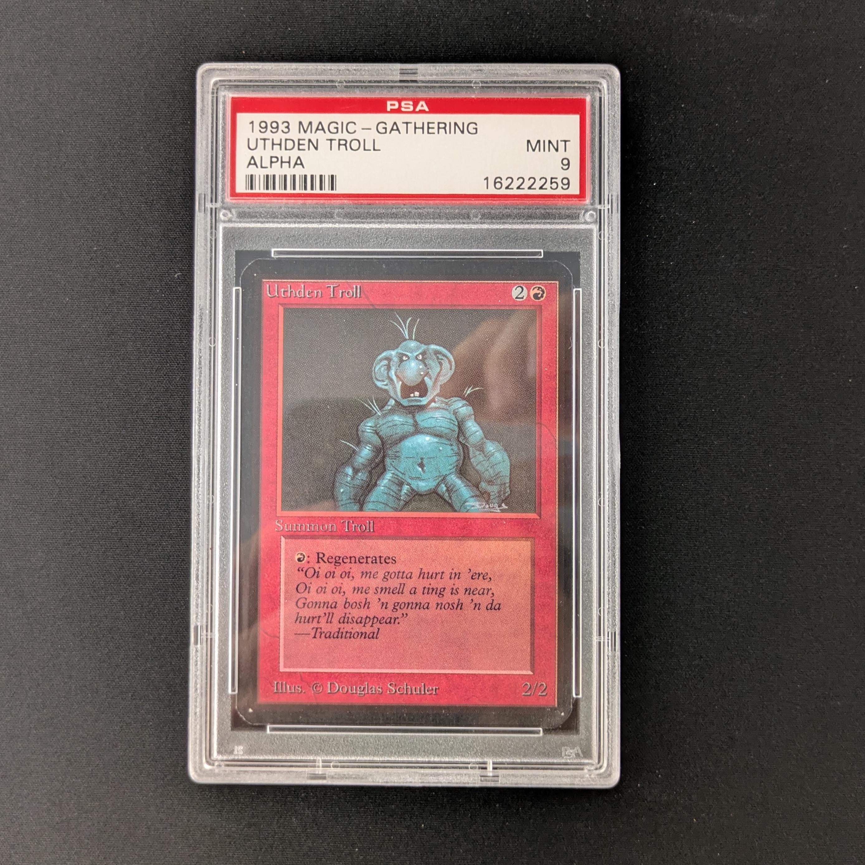MTG Singles - Uthden Troll - Alpha - PSA 9 - 