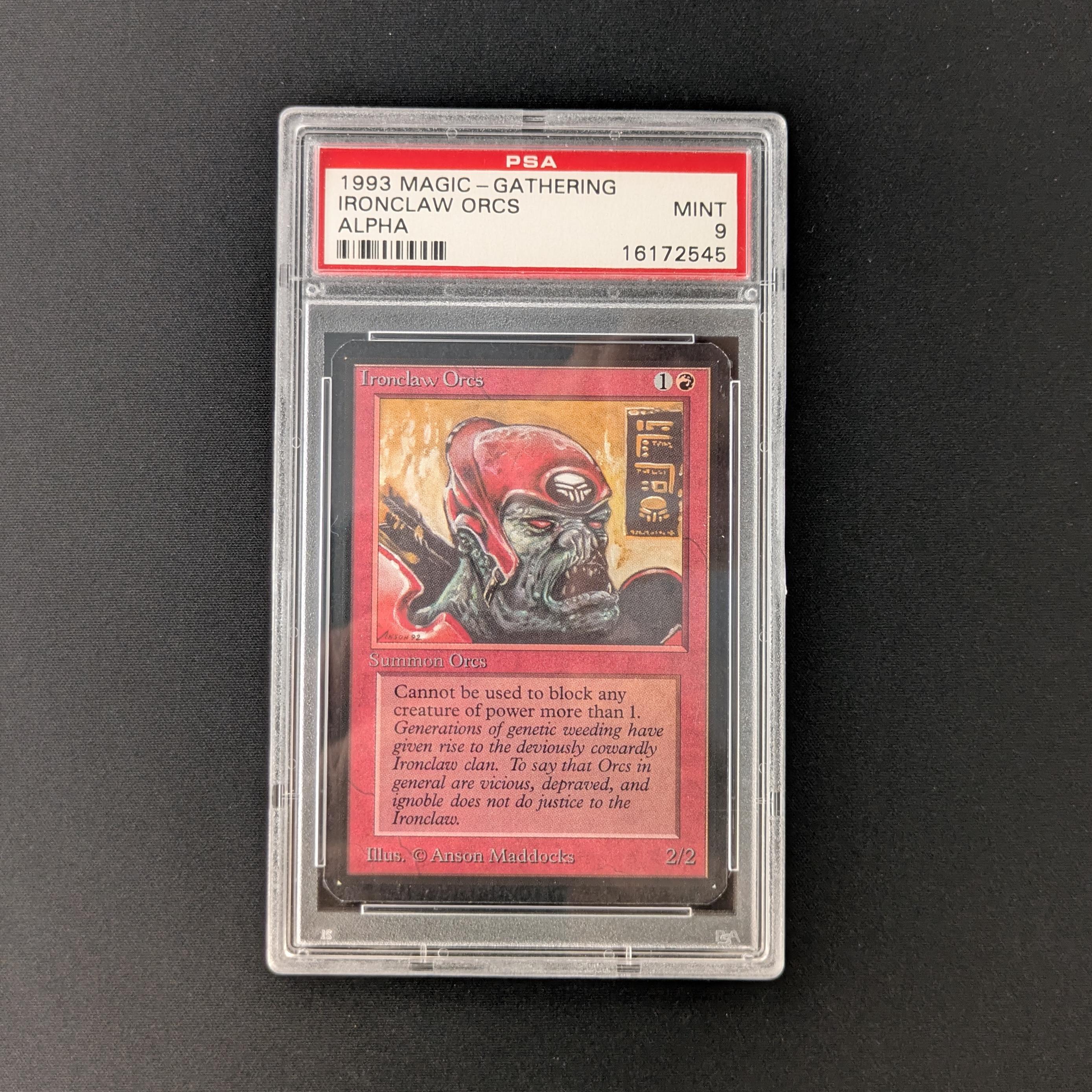 MTG Singles - Ironclaw Orcs - Alpha - PSA 9 - 