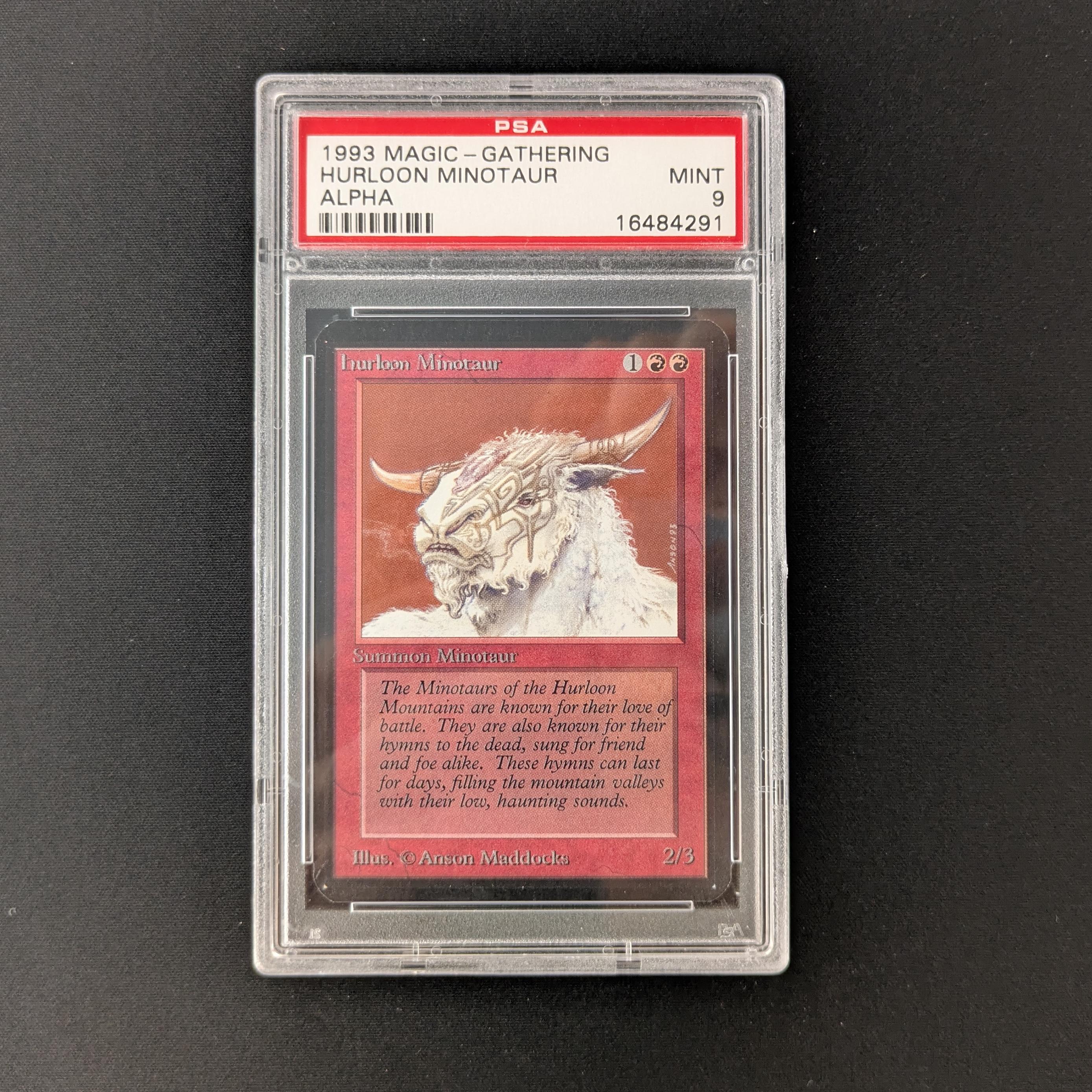 MTG Singles - Hurloon Minotaur - Alpha - PSA 9 - 