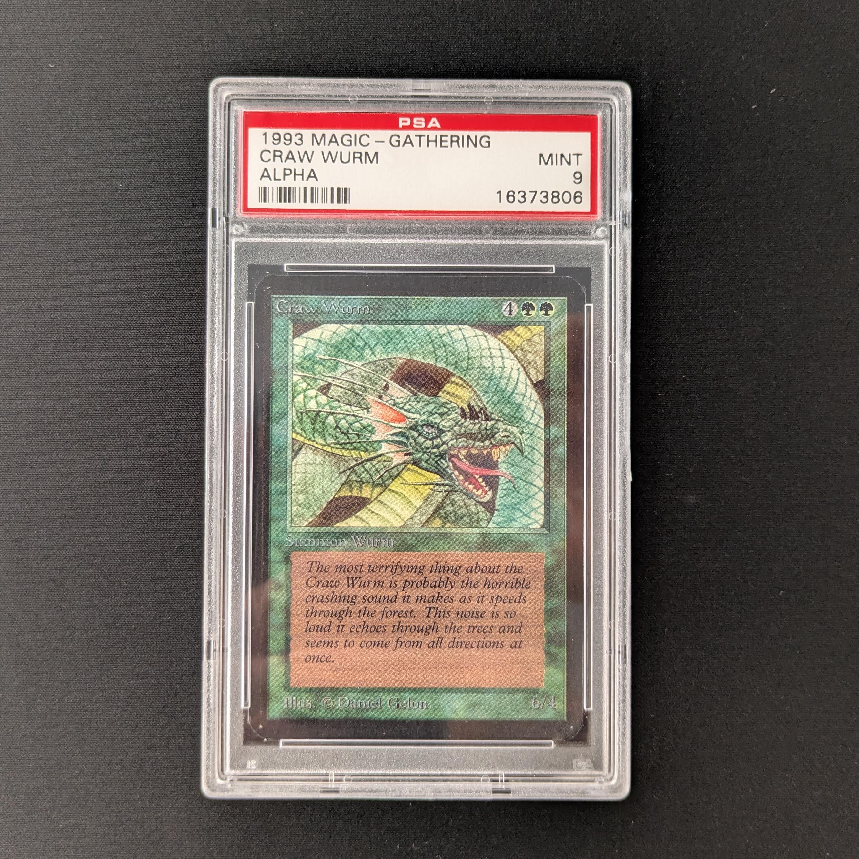 MTG Singles - Craw Wurm - Alpha - PSA 9 - 