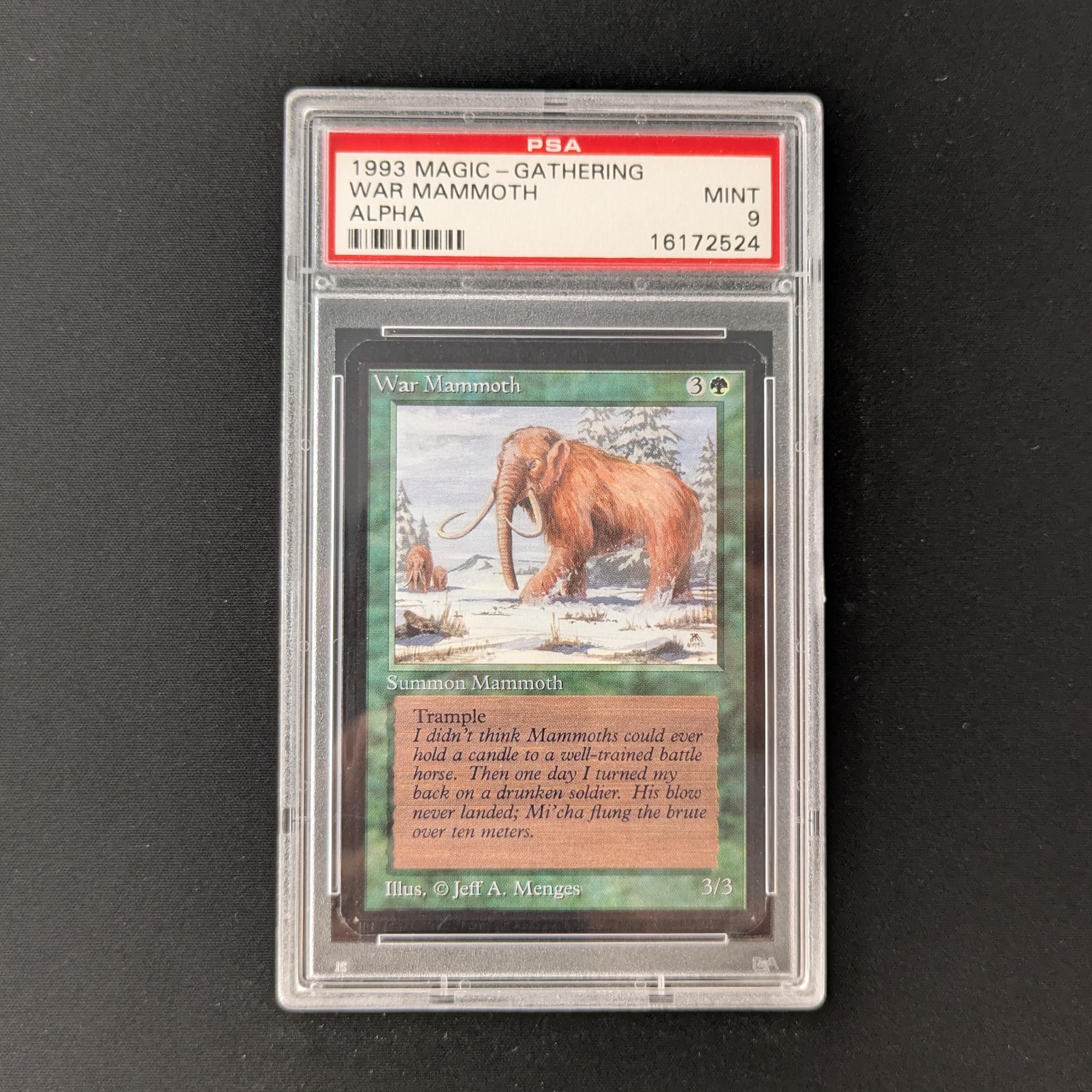 MTG Singles - War Mammoth - Alpha - PSA 9 - 