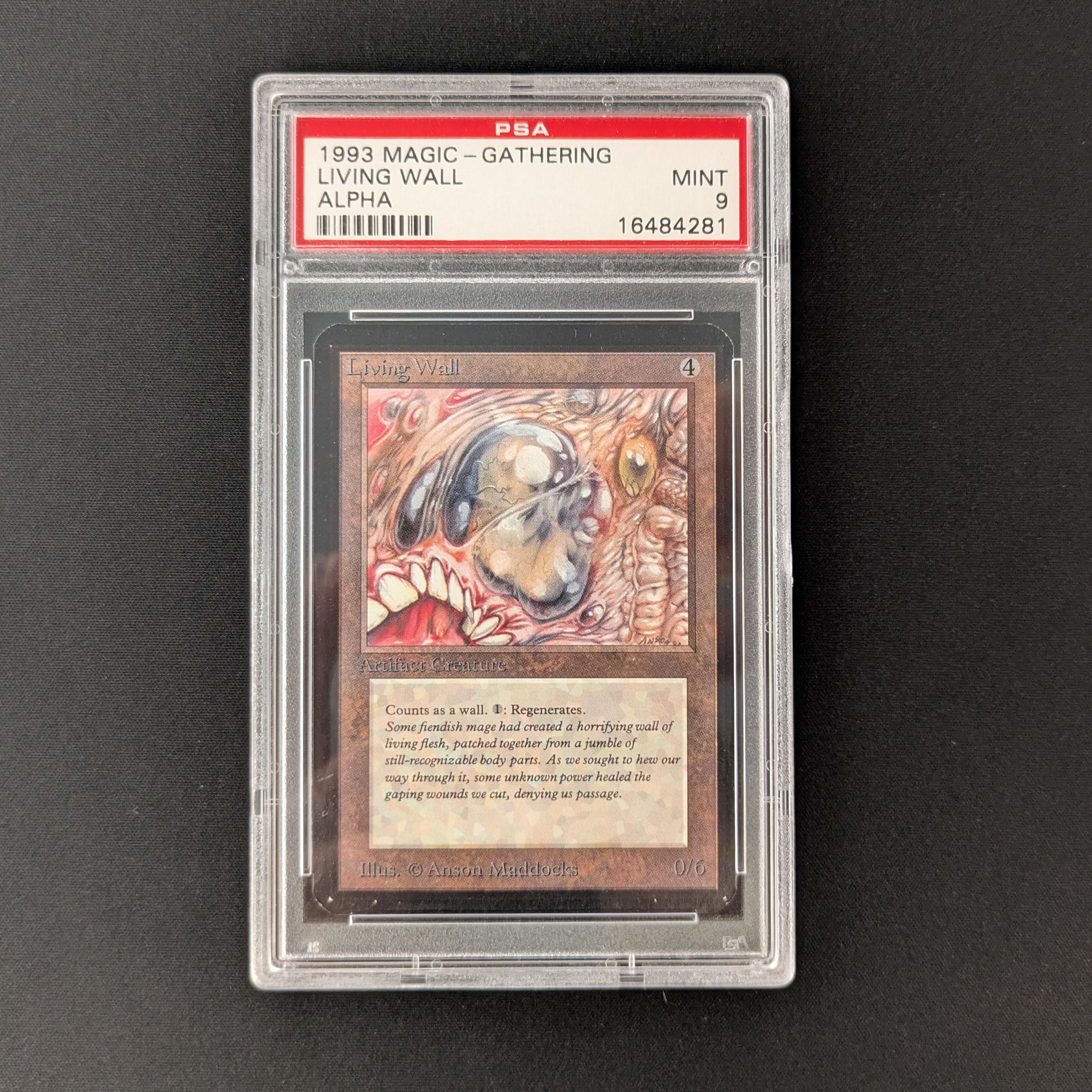 MTG Singles - Living Wall - Alpha - PSA 9 - 
