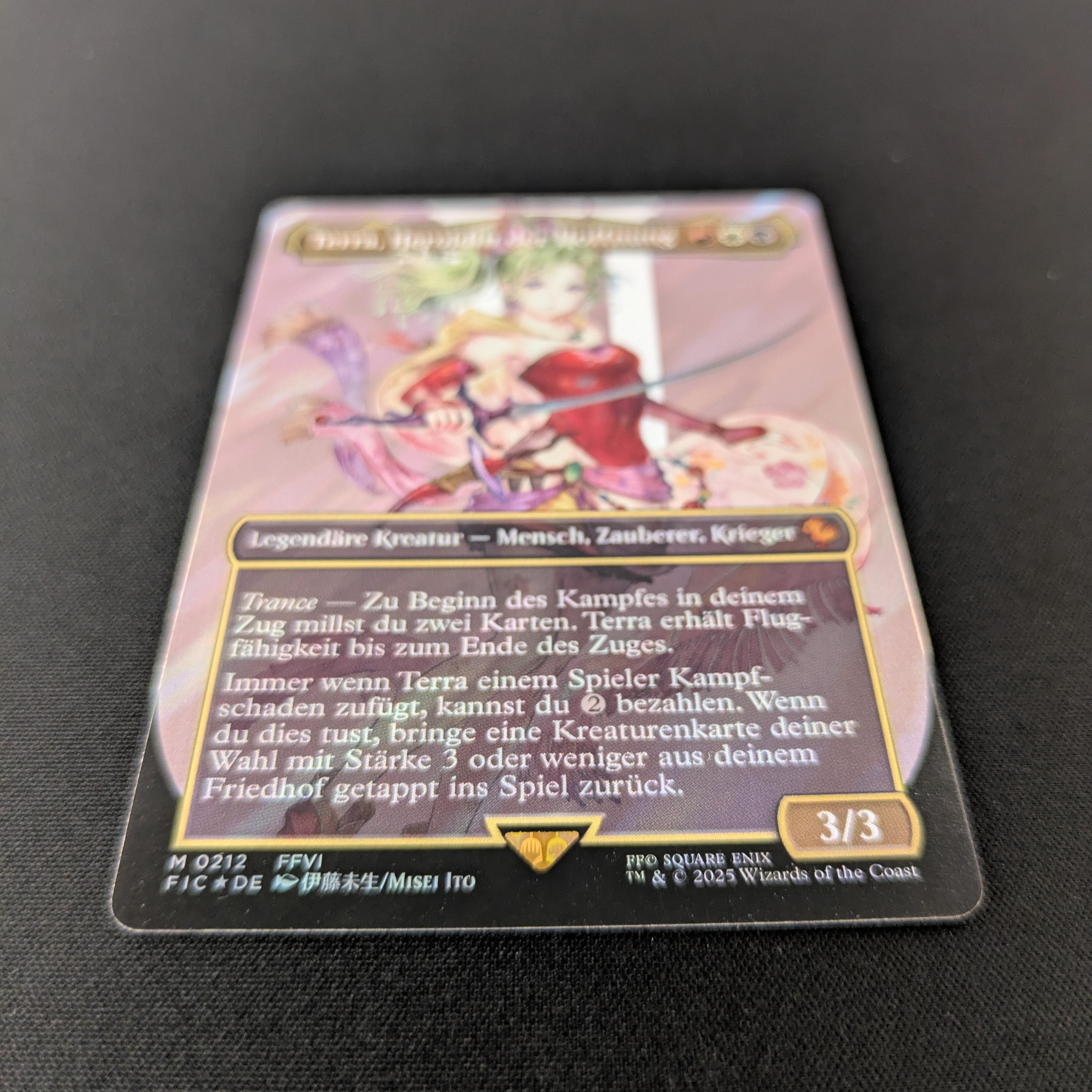MTG Singles - [FOIL] Terra, Herald of Hope (Surge Foil) - Commander: Magic: The Gathering - FINAL FANTASY: Extras - NM - 