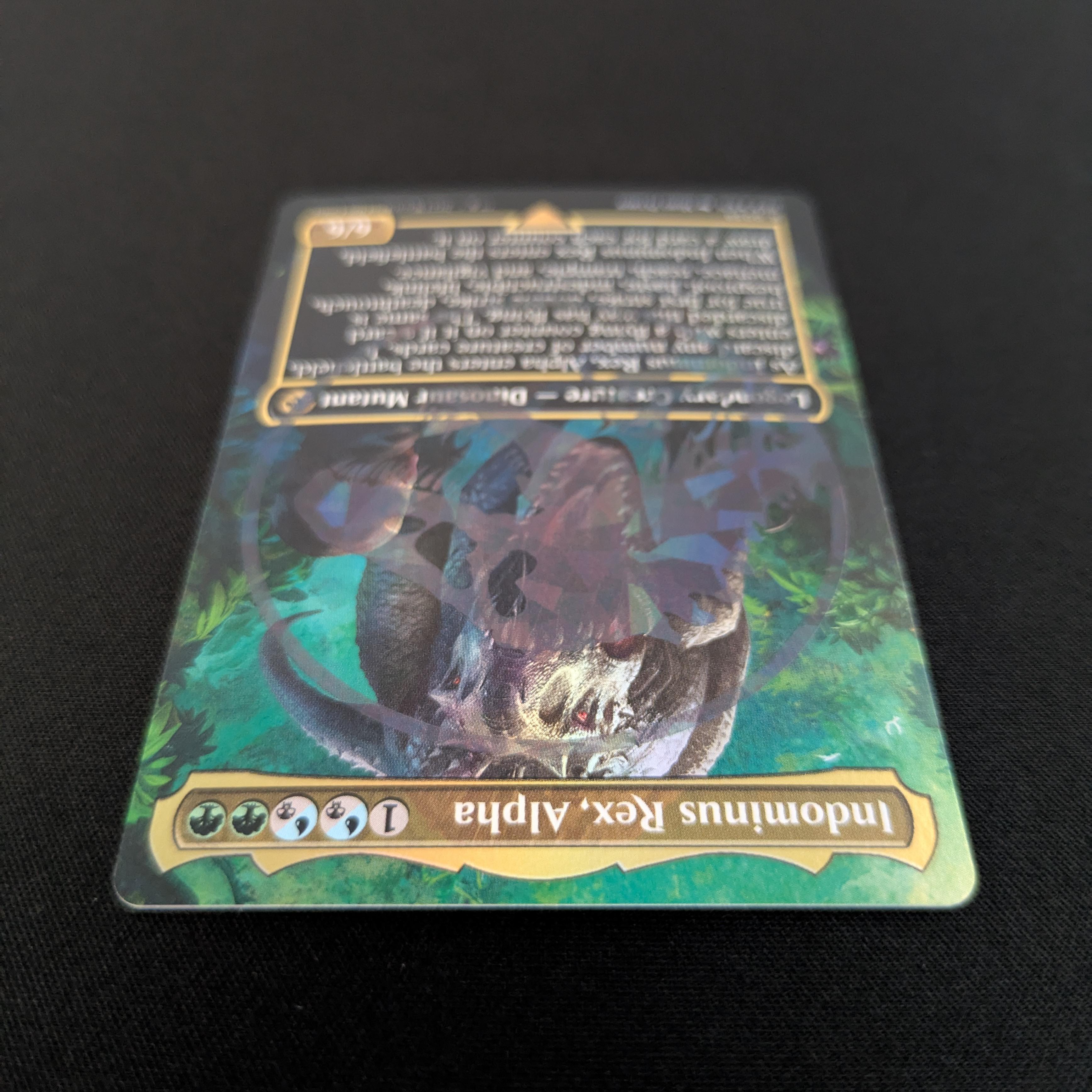 MTG Singles - [FOIL] Indominus Rex, Alpha (Emblem Foil) - Universes Beyond: Jurassic World Collection - NM - 