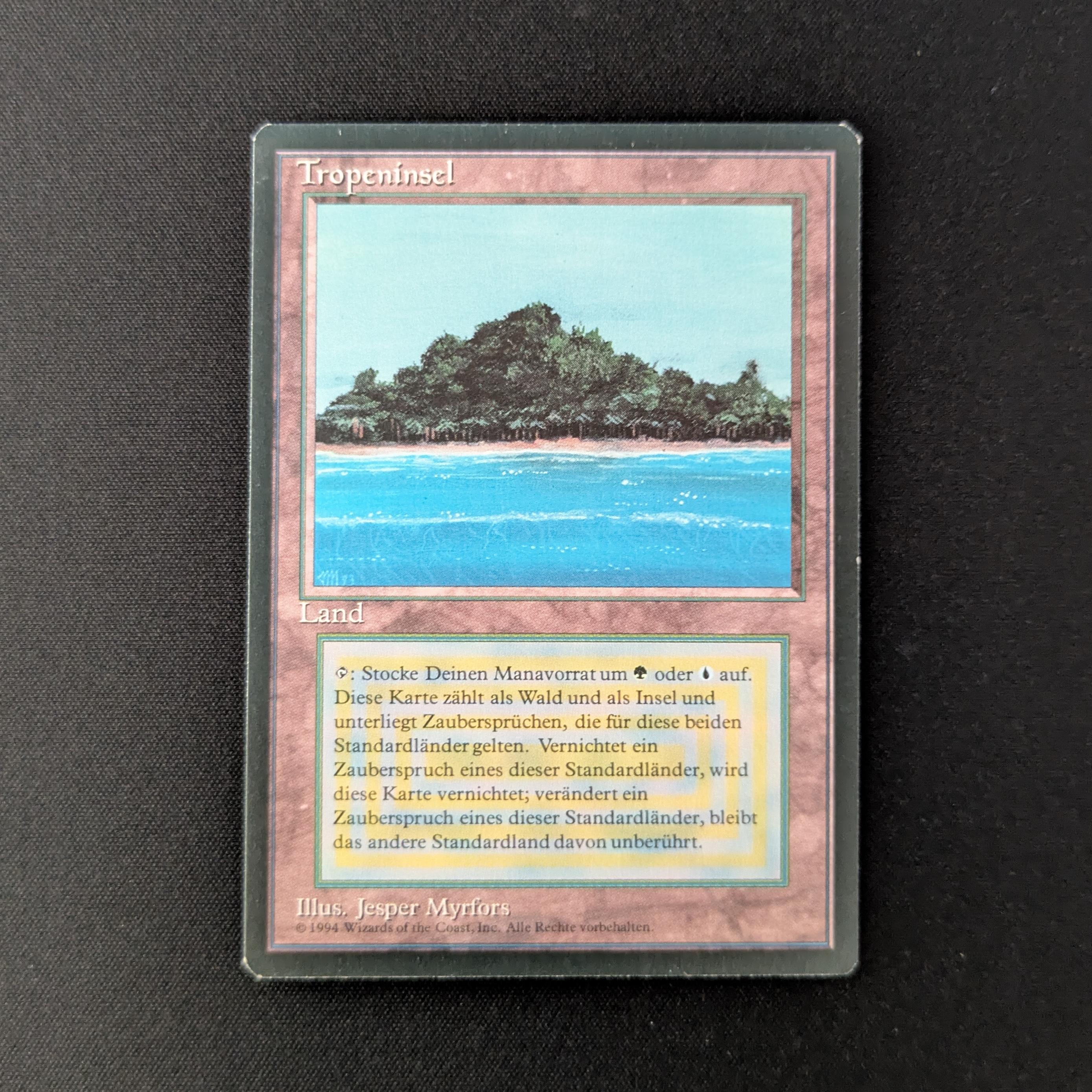 MTG Singles - Tropical Island - Foreign Black Bordered - German - NM - 27540