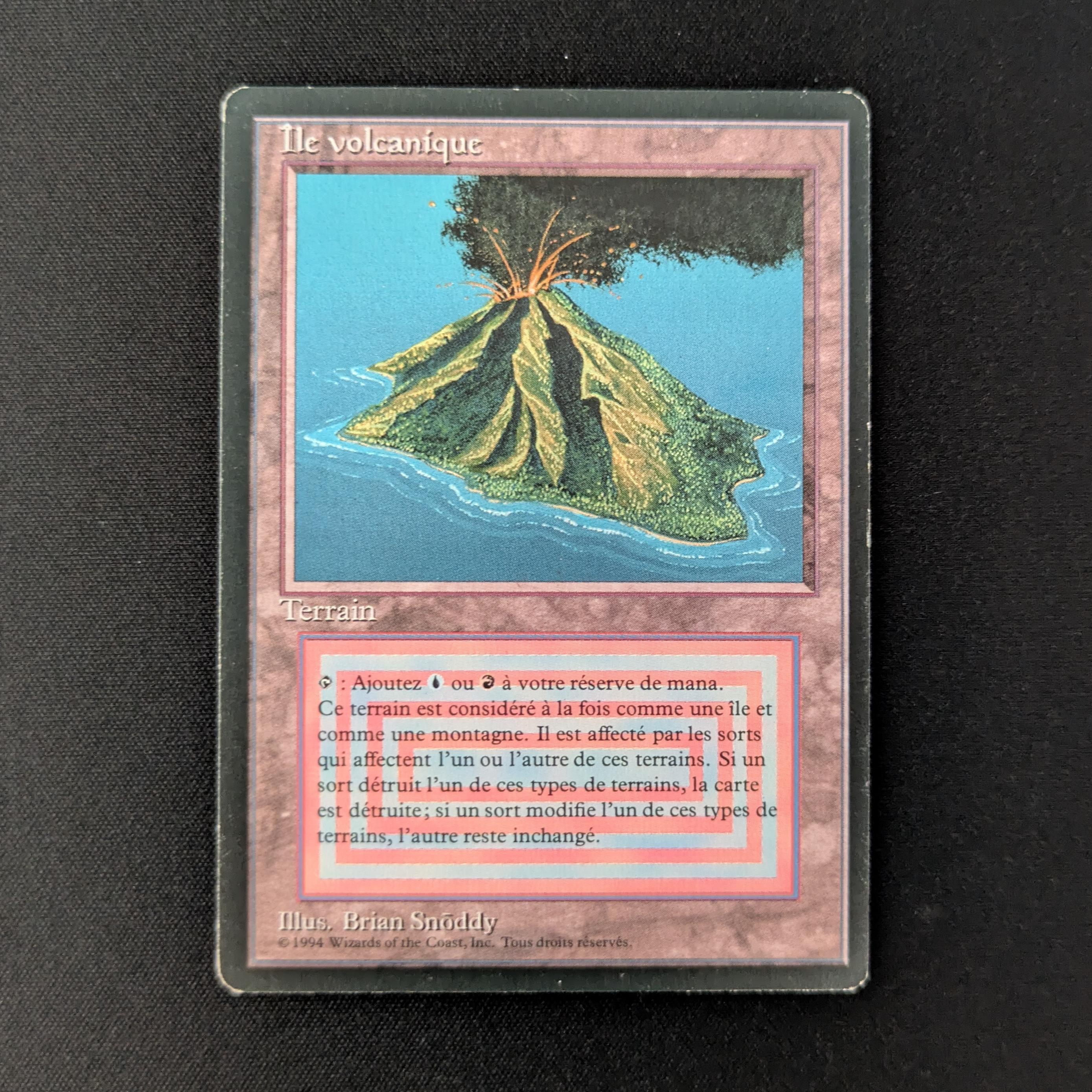 MTG Singles - Volcanic Island - Foreign Black Bordered - French - NM - 27548