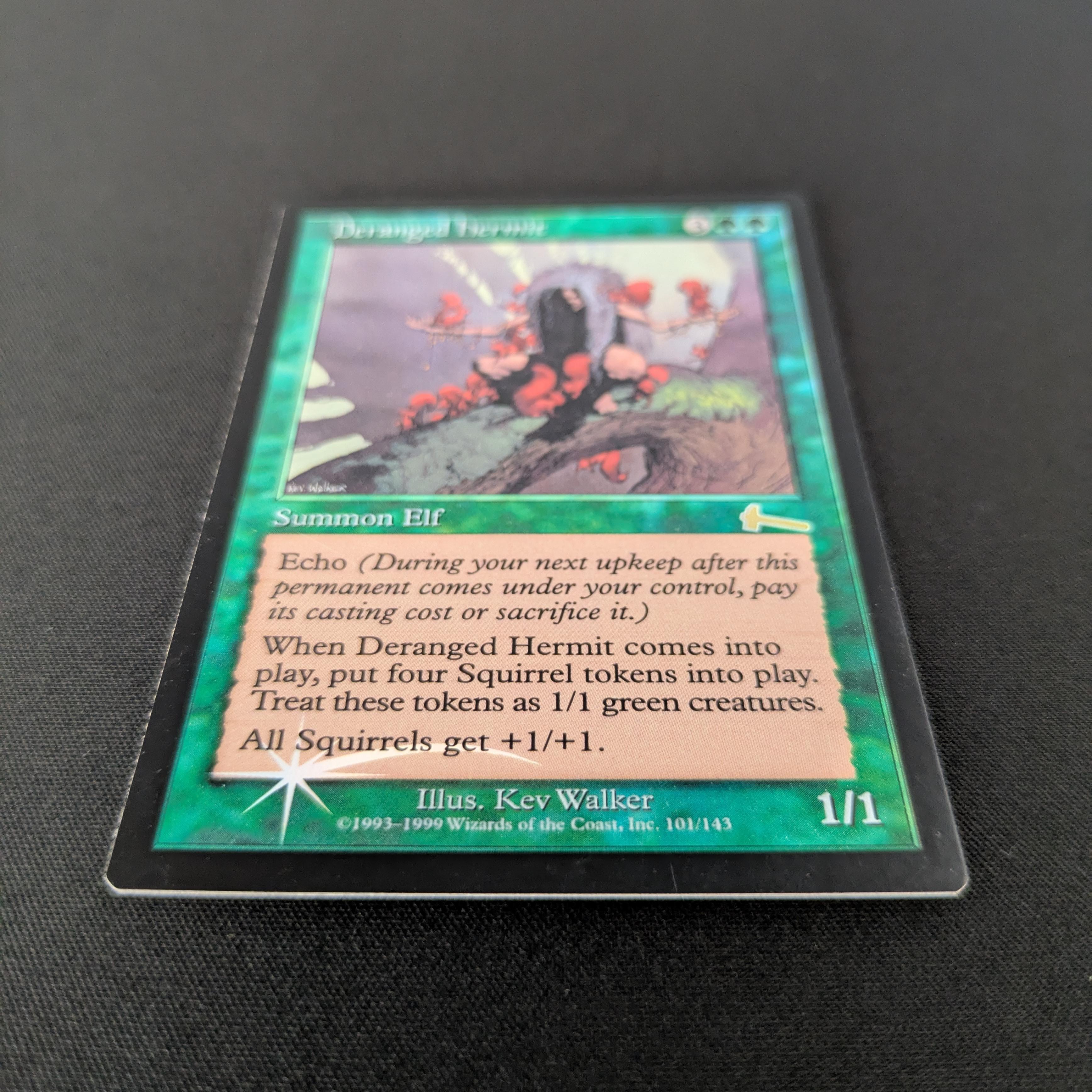 MTG Singles - [FOIL] Deranged Hermit - Urza's Legacy - EX - 