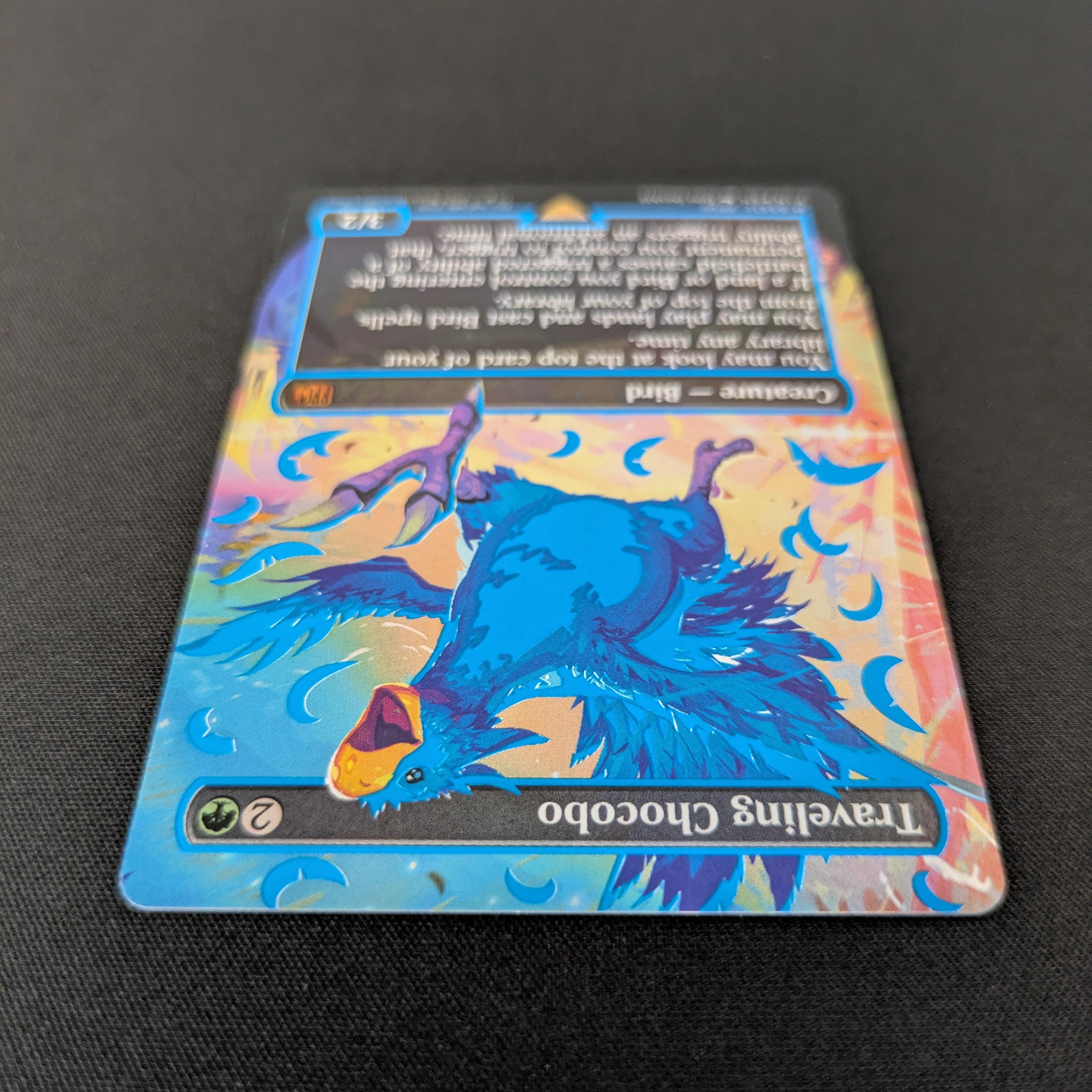 FOIL] Traveling Chocobo (Neon Ink Blue) - Magic: The