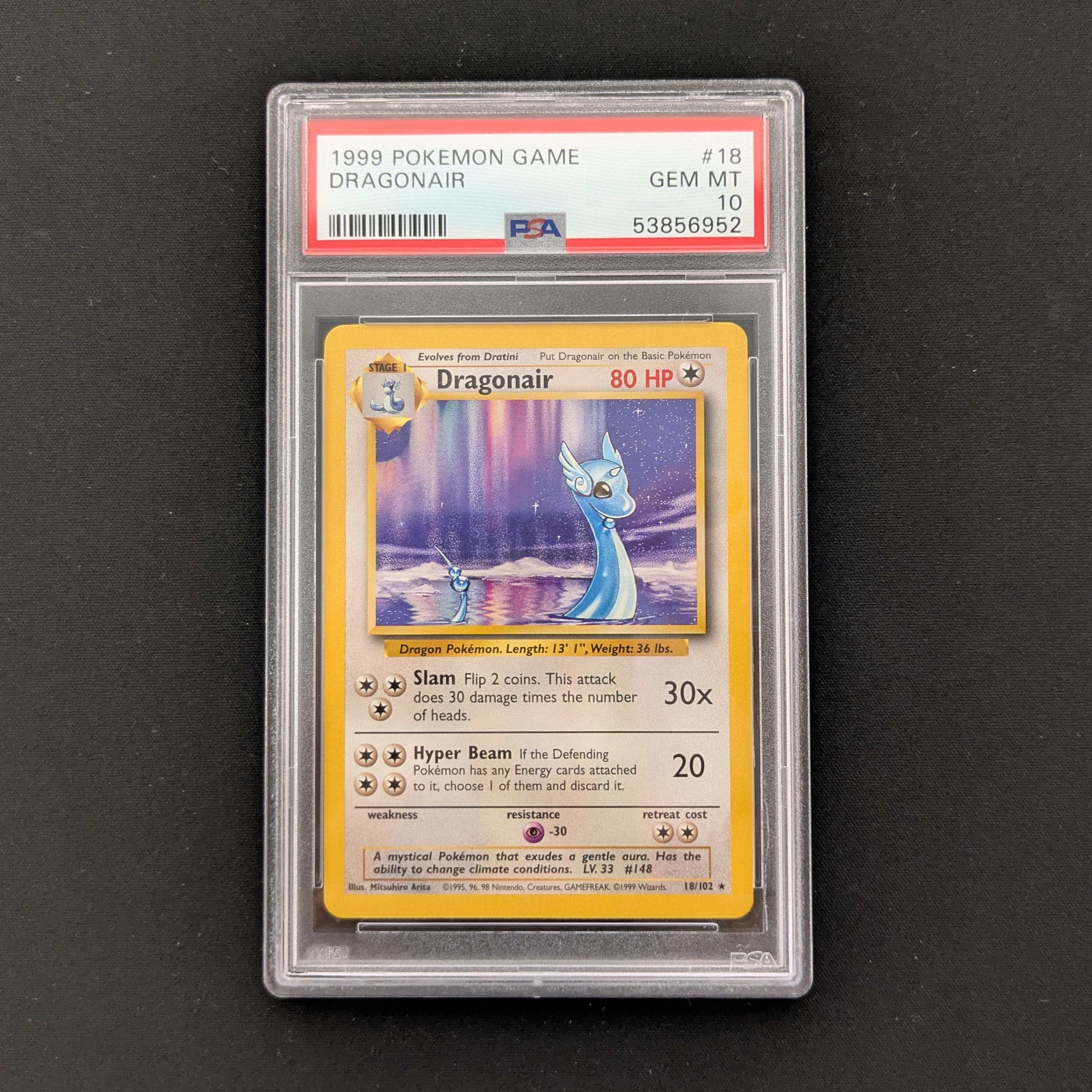 PTCG Singles - Dragonair (BS 18) - Base Set - English - PSA 10 - 27663