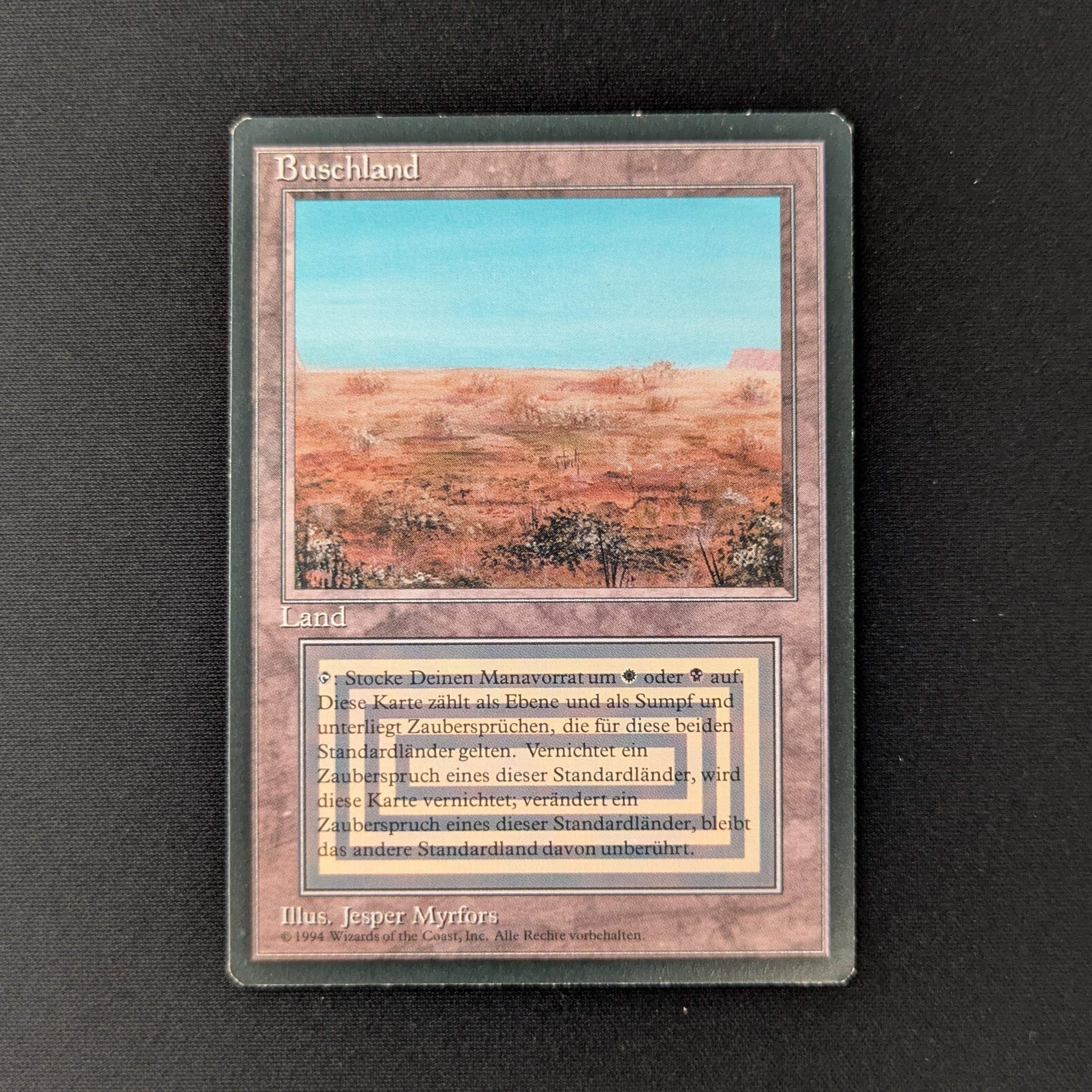 MTG Singles - Scrubland - Foreign Black Bordered - German - EX - 27708