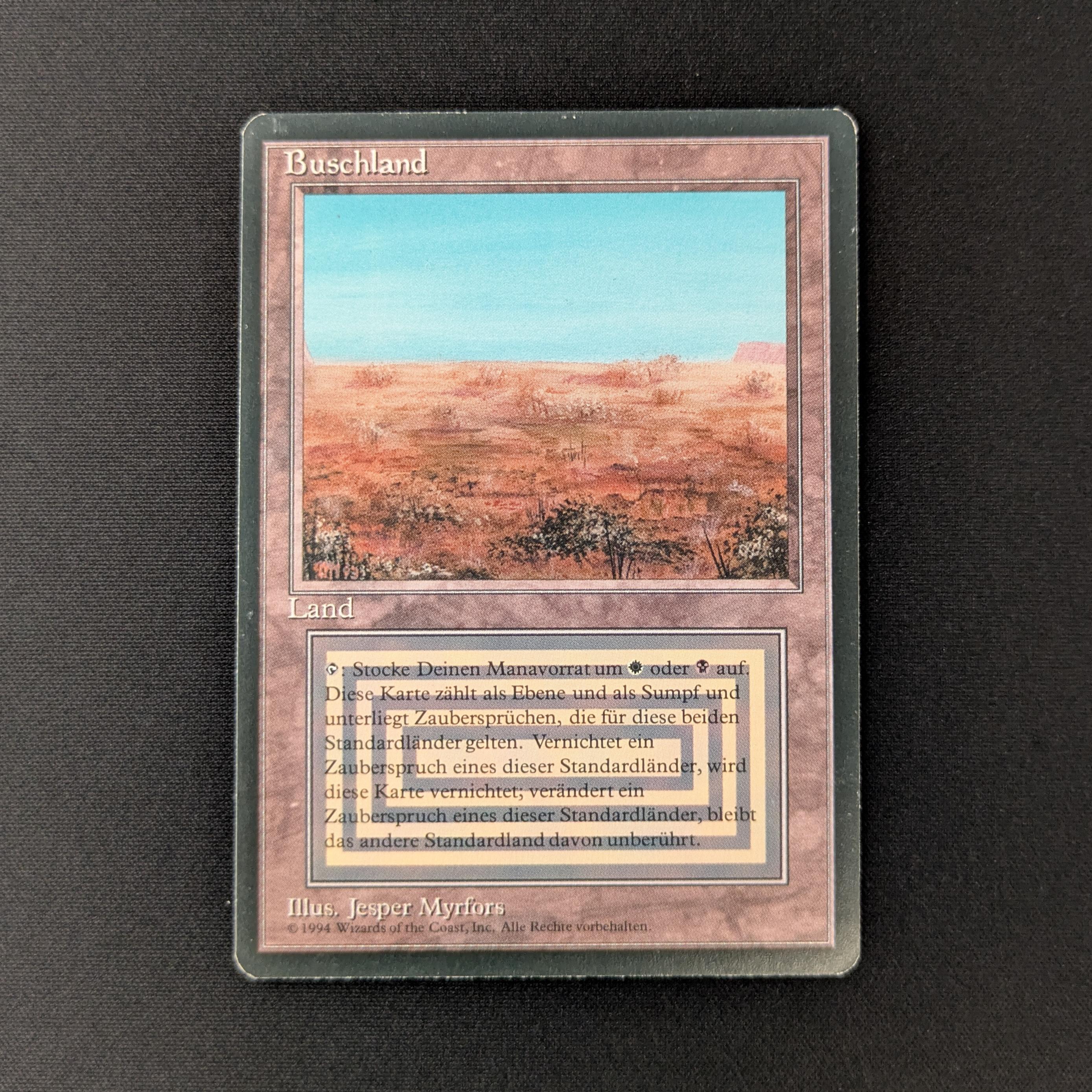 MTG Singles - Scrubland - Foreign Black Bordered - German - EX - 27709
