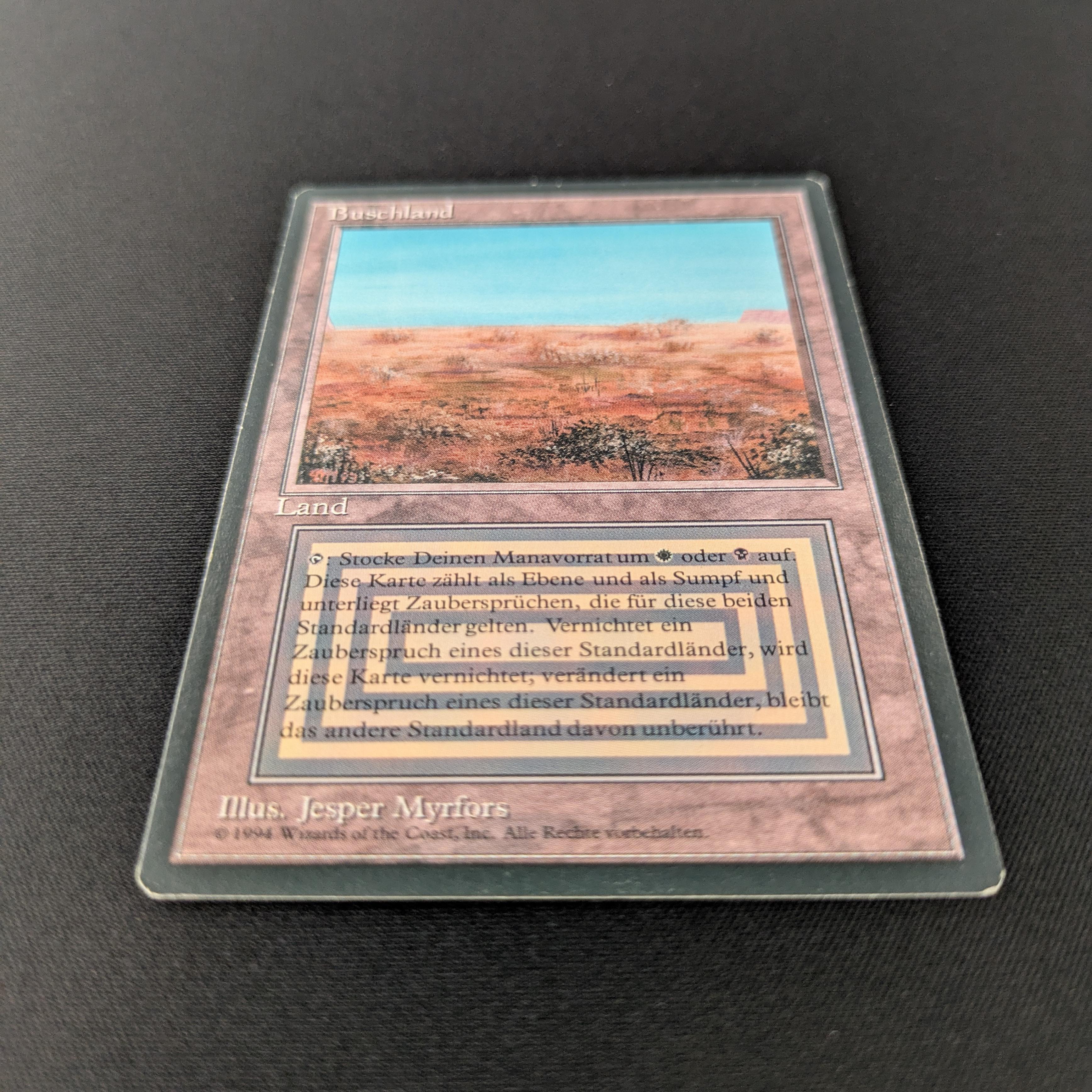 MTG Singles - Scrubland - Foreign Black Bordered - 