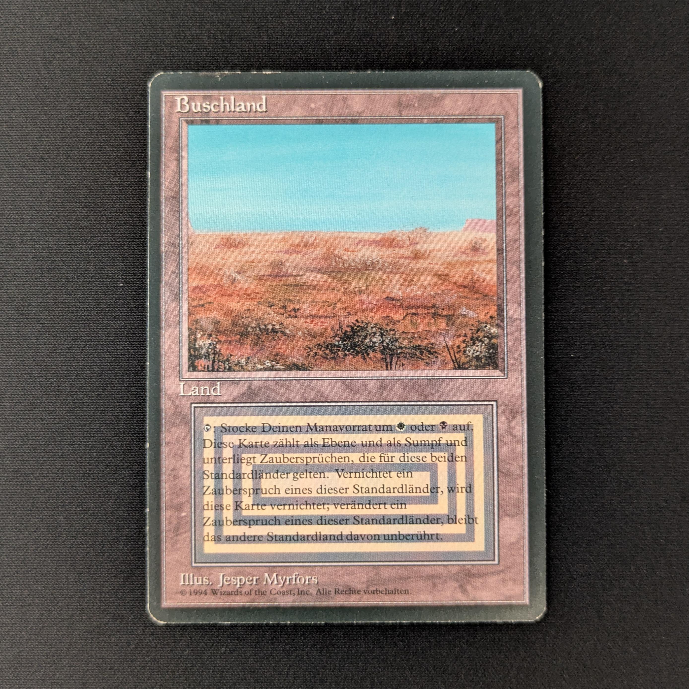 MTG Singles - Scrubland - Foreign Black Bordered - German - PL - INKED - 27711