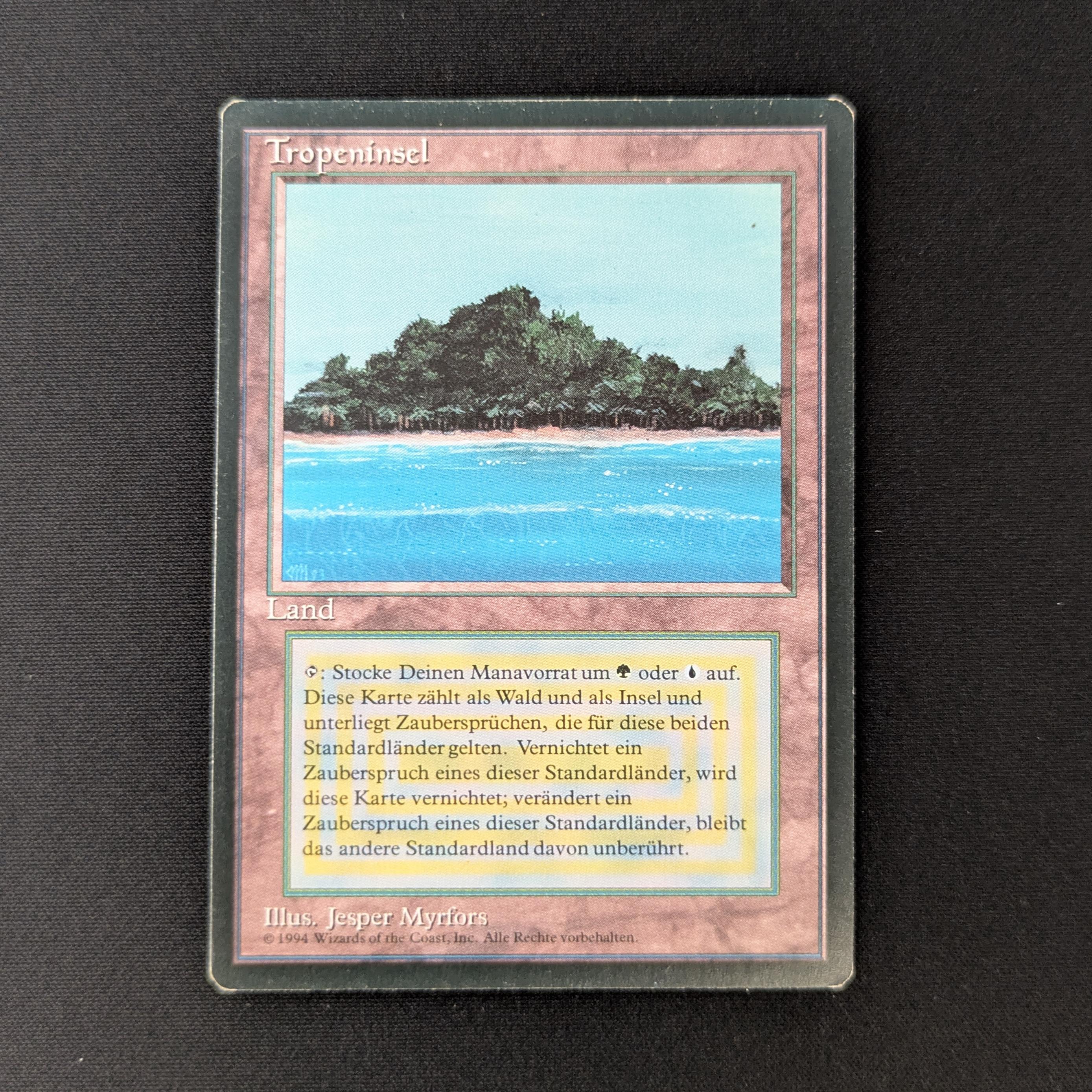 MTG Singles - Tropical Island - Foreign Black Bordered - German - GD - 27718