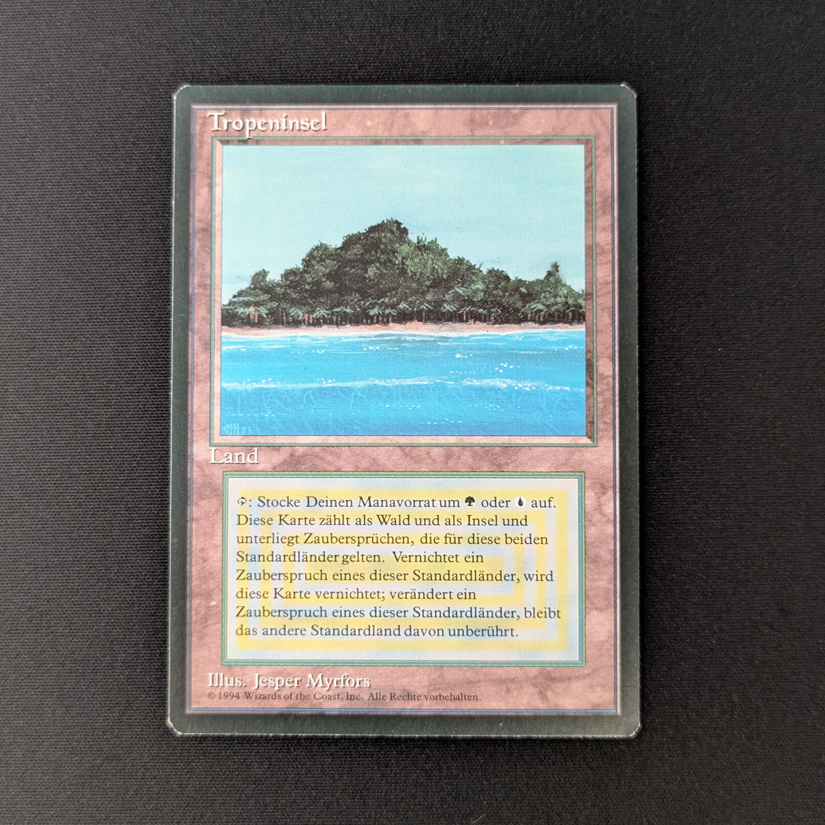 MTG Singles - Tropical Island - Foreign Black Bordered - German - GD - 27719