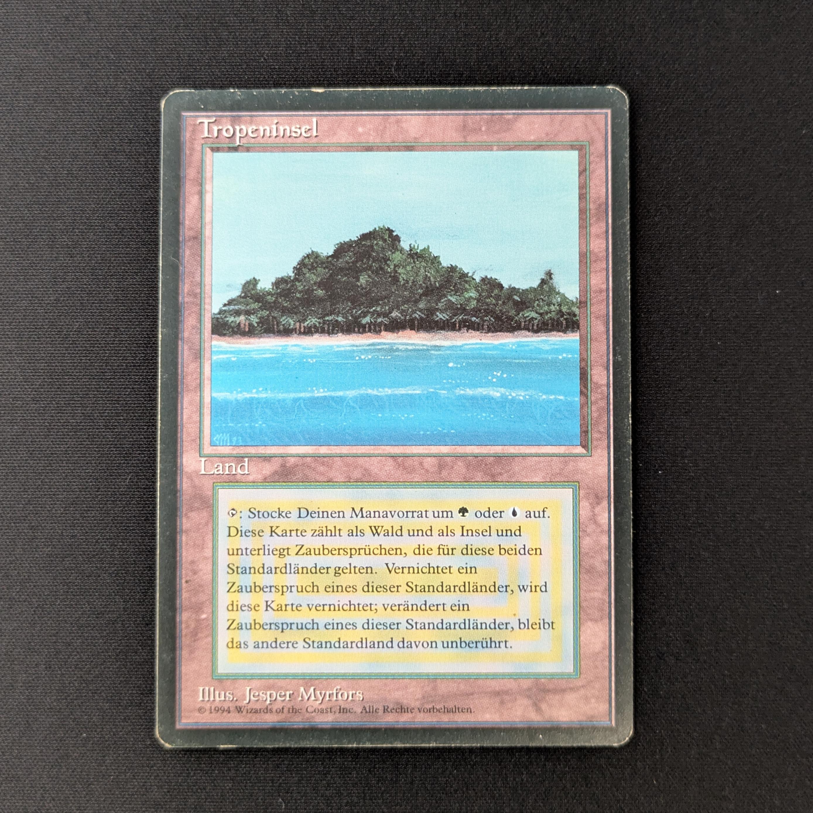 MTG Singles - Tropical Island - Foreign Black Bordered - German - LP - 27720
