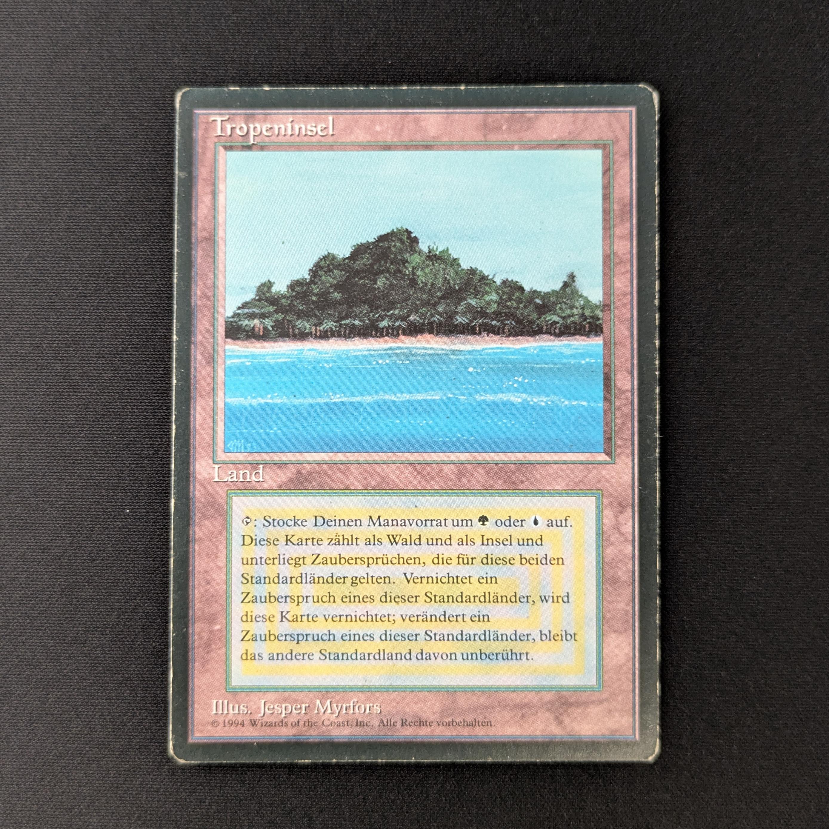 MTG Singles - Tropical Island - Foreign Black Bordered - German - LP - 27721