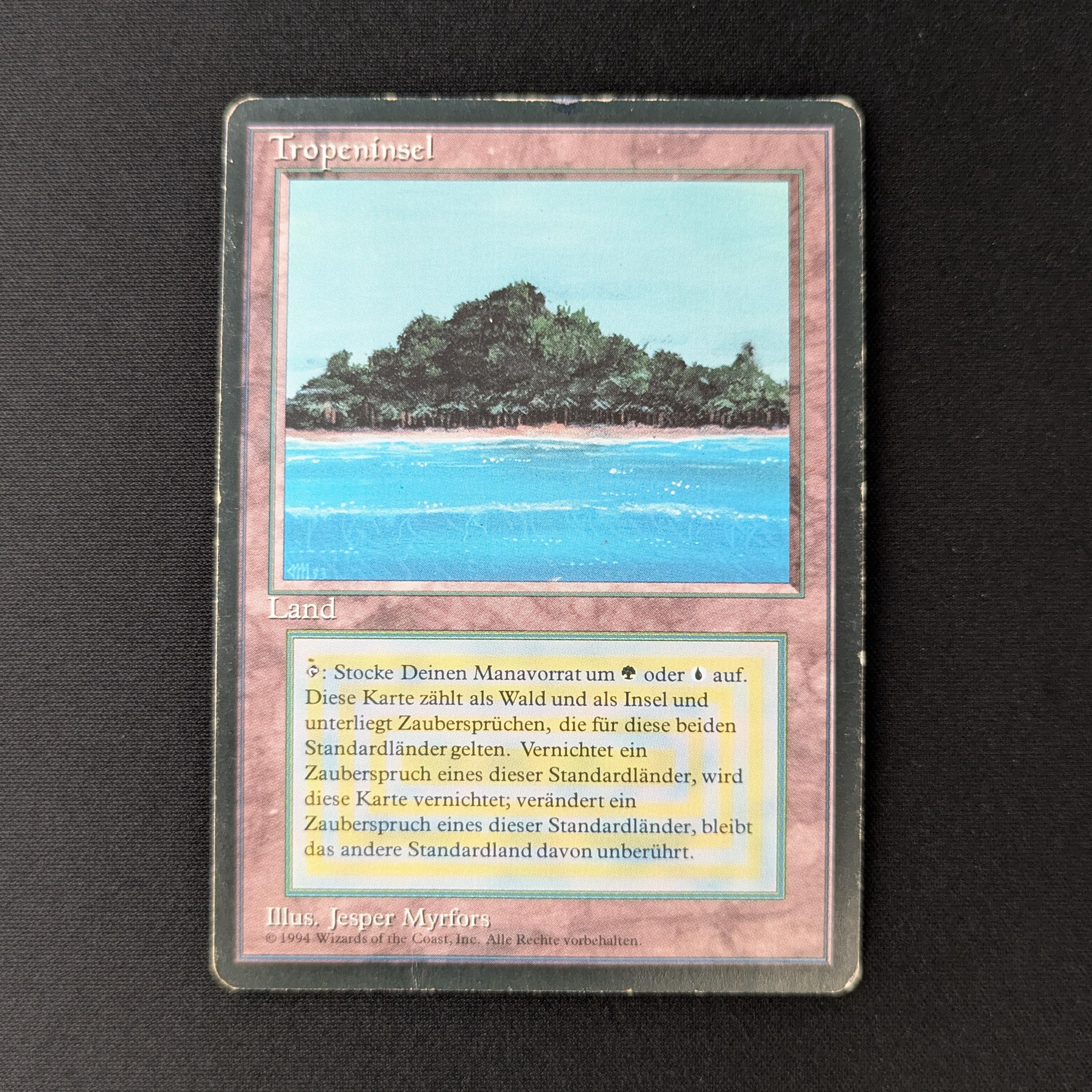 MTG Singles - Tropical Island - Foreign Black Bordered - German - PL - INKED - 27722