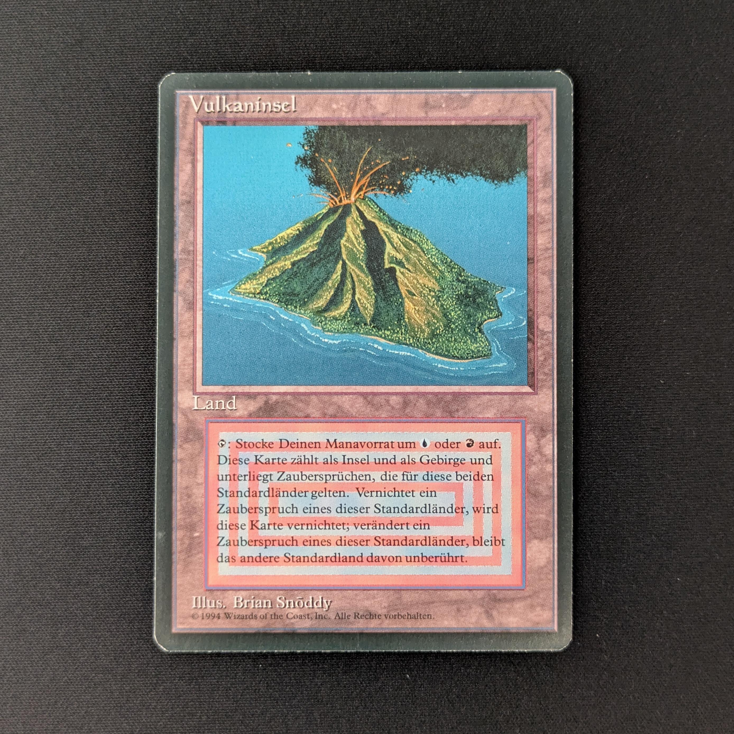 MTG Singles - Volcanic Island - Foreign Black Bordered - German - NM - 27735