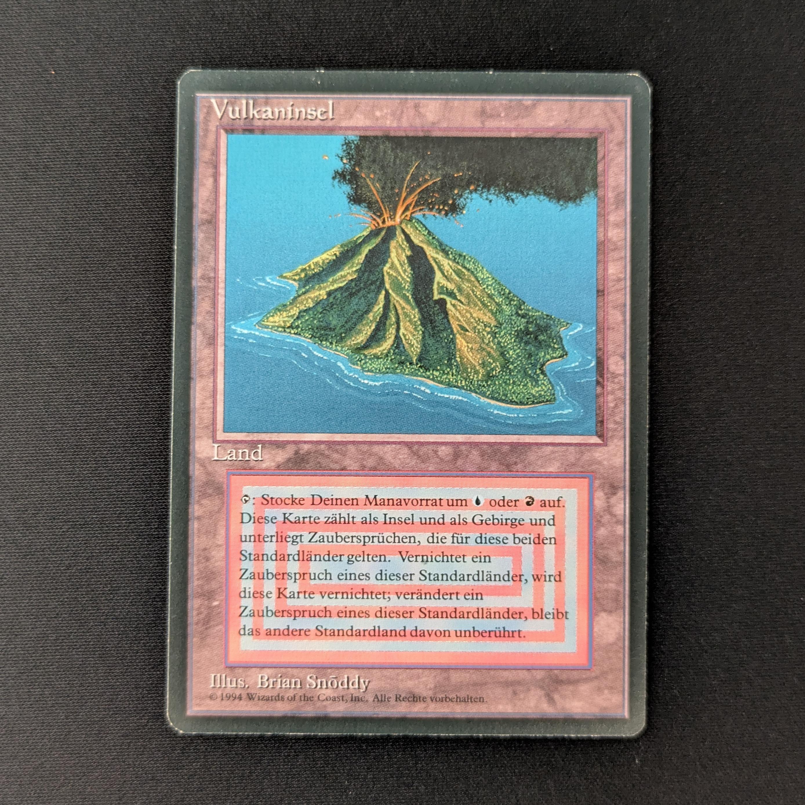 MTG Singles - Volcanic Island - Foreign Black Bordered - German - NM - 27736