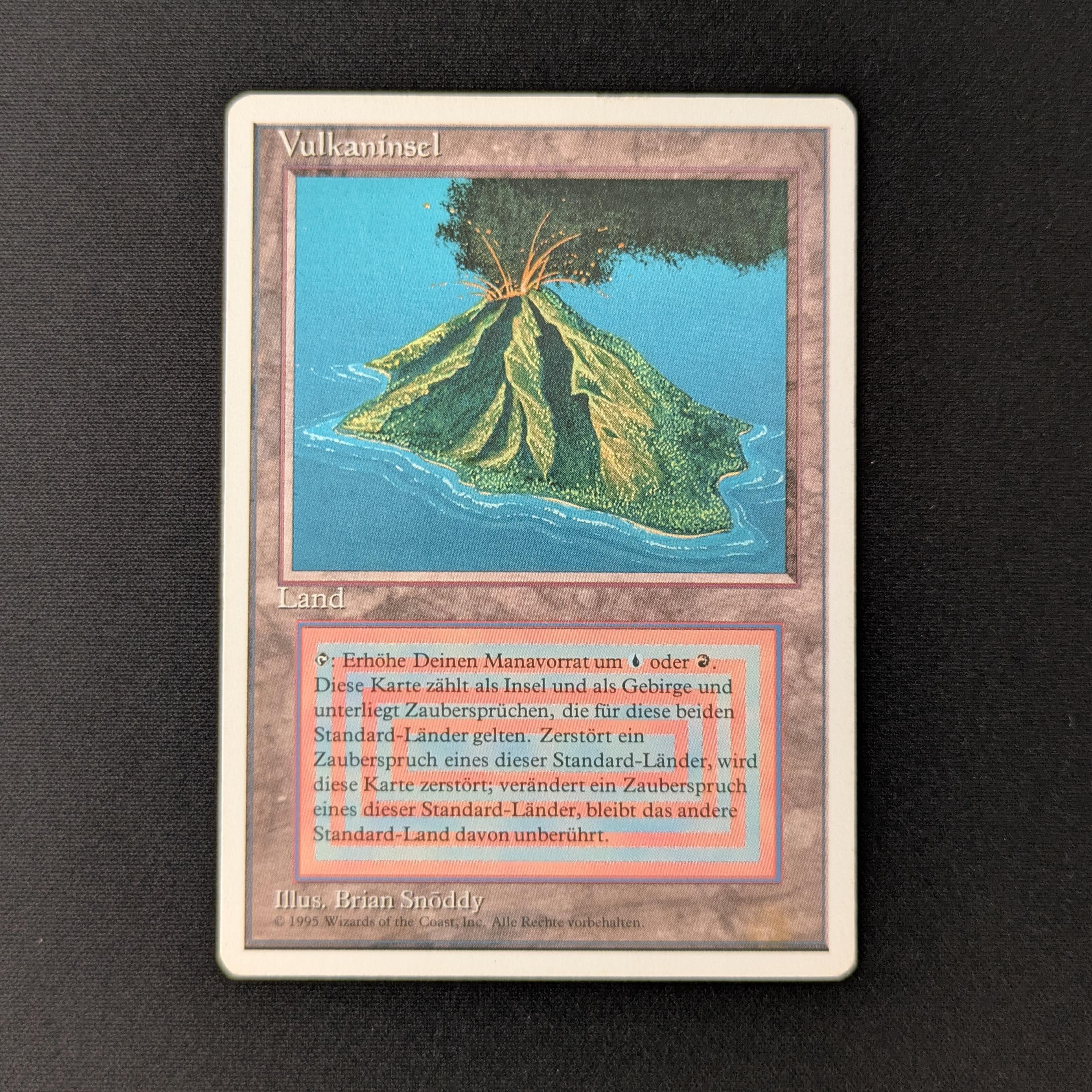 Volcanic Island - Foreign White Bordered