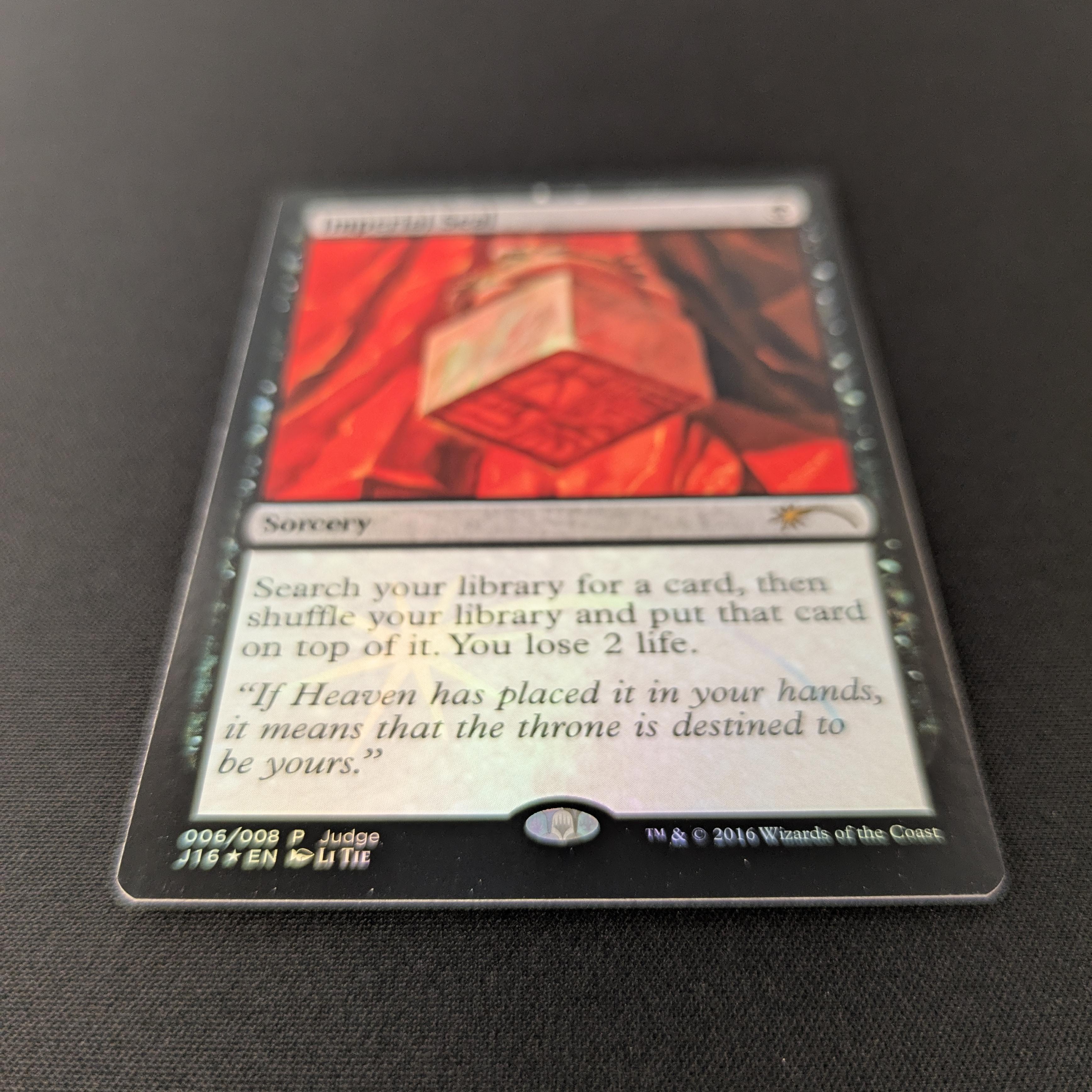 MTG Singles - [FOIL] Imperial Seal - Judge Rewards Promos - NM - 